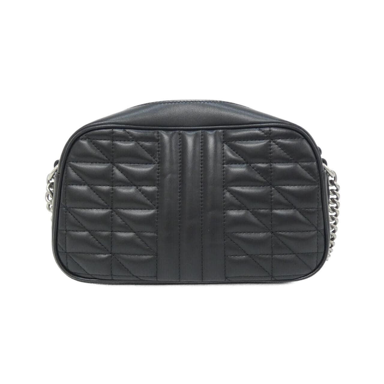 GUCCI Marmont 447632 UM8BN Shoulder Bag Leather 黑色 皮革 中古品A - 縮圖 2