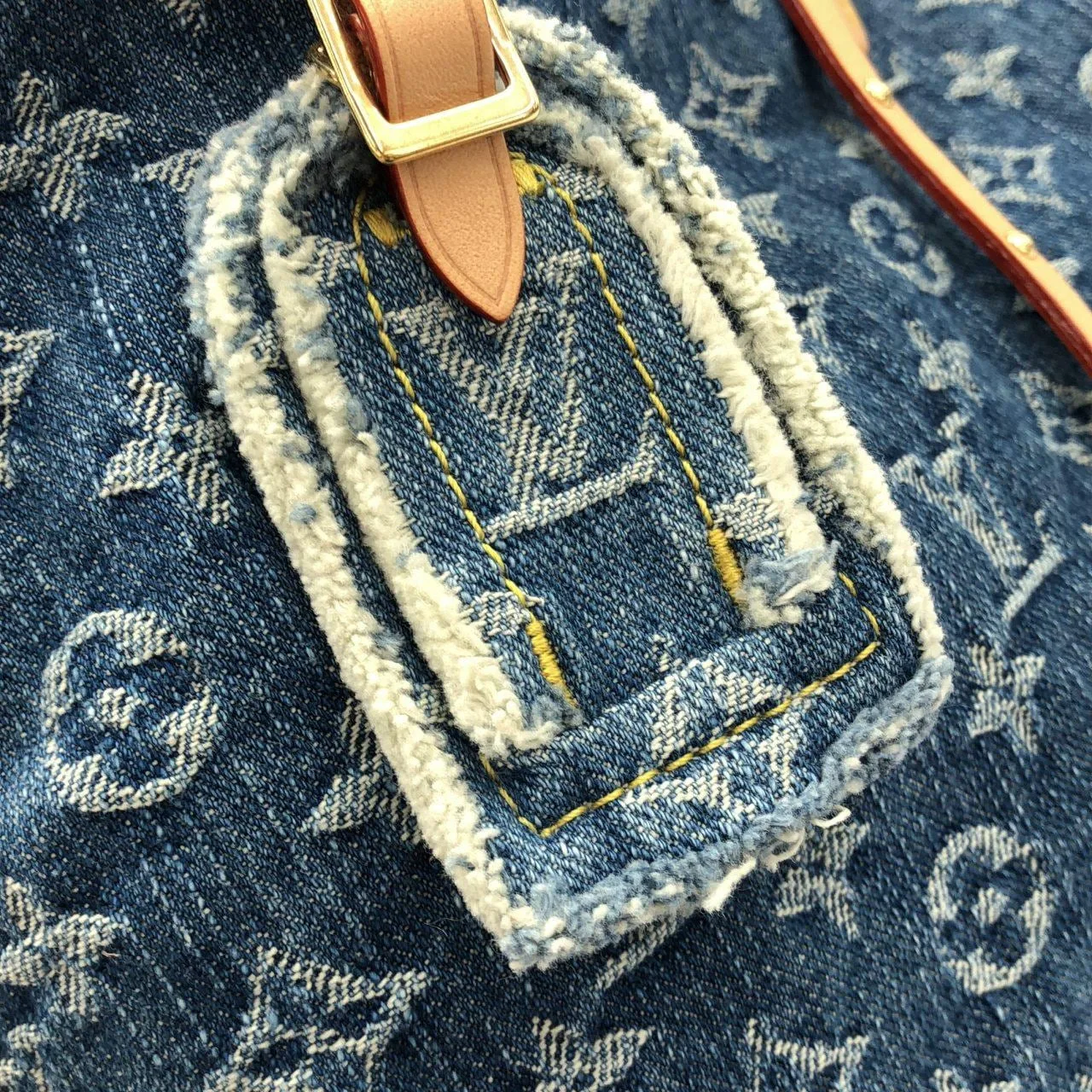 LOUIS VUITTON M46855 Shoulder Monogram 藍色 Monogram 中古品A - 縮圖 5