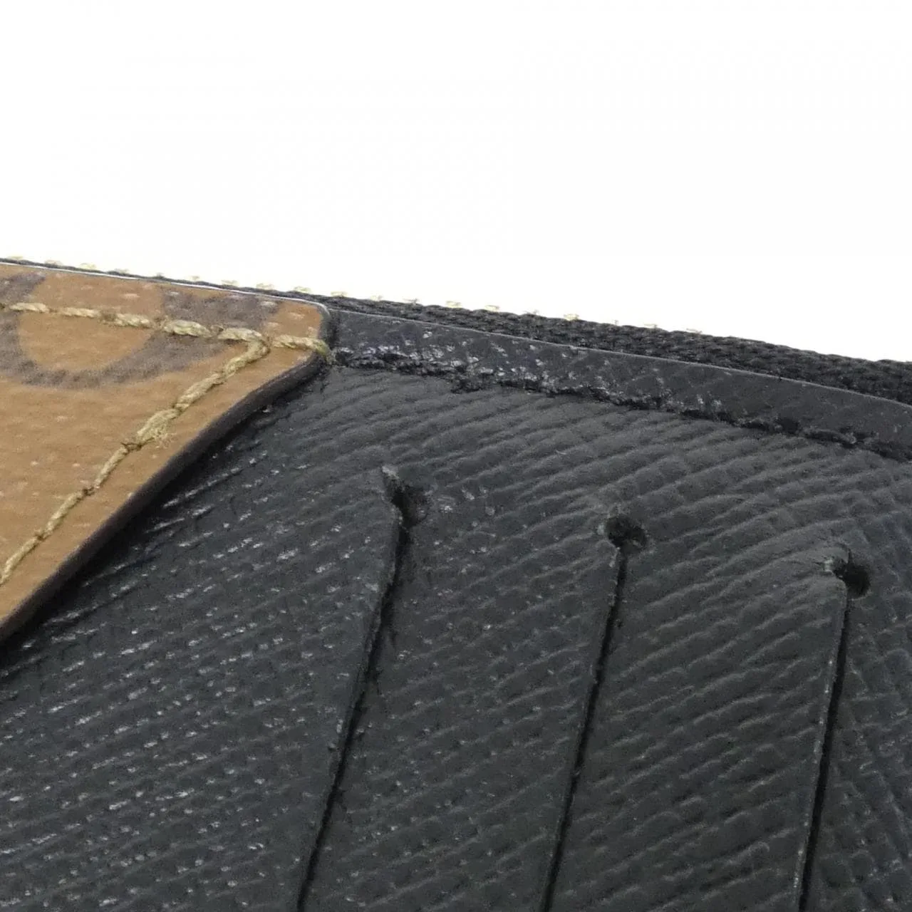 LOUIS VUITTON M81912 Coin Case Monogram 黑色 Monogram 中古品A - 縮圖 6