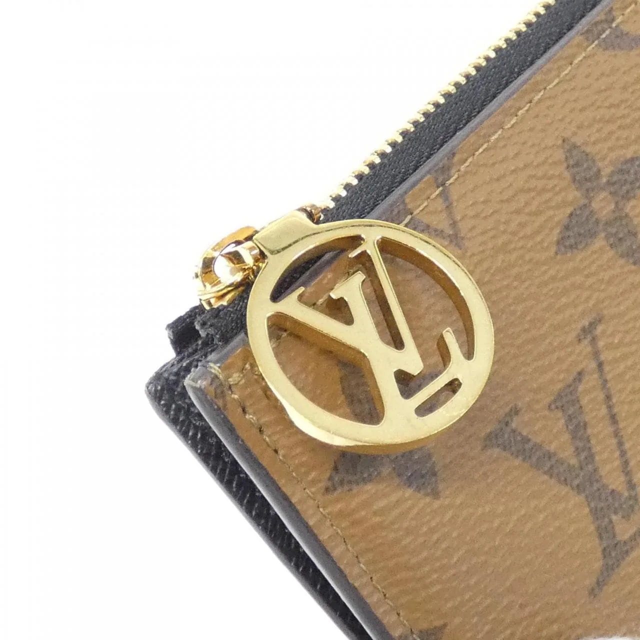 LOUIS VUITTON M81912 Coin Case Monogram 黑色 Monogram 中古品A - 縮圖 8