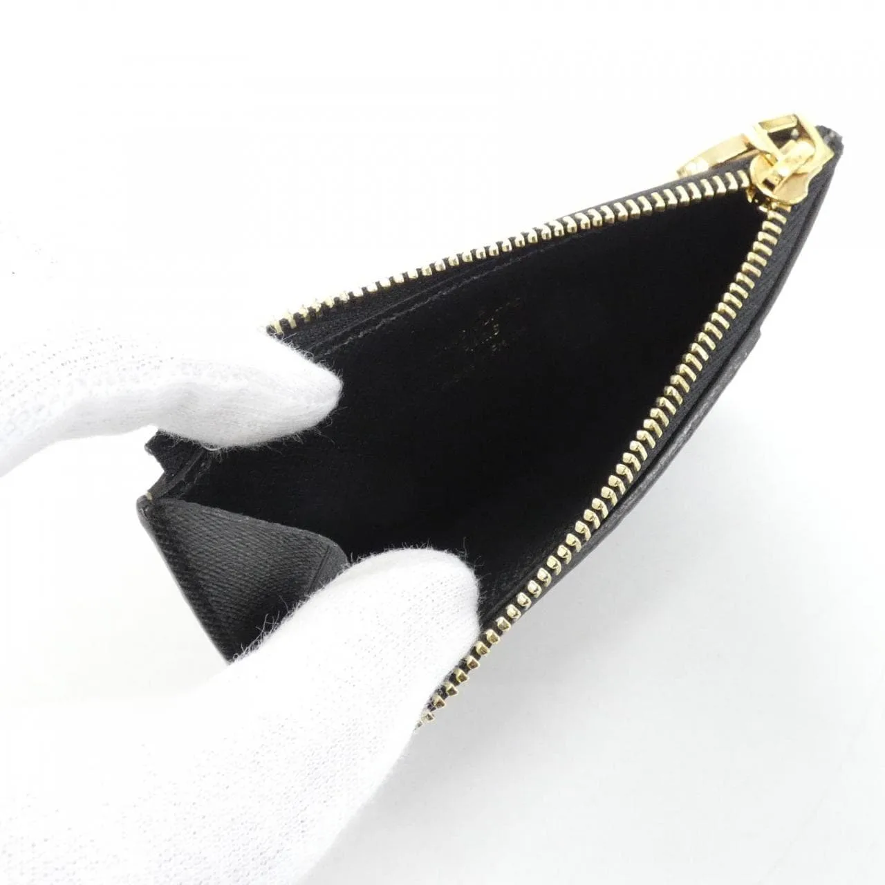 LOUIS VUITTON M81912 Coin Case Monogram 黑色 Monogram 中古品A - 縮圖 9