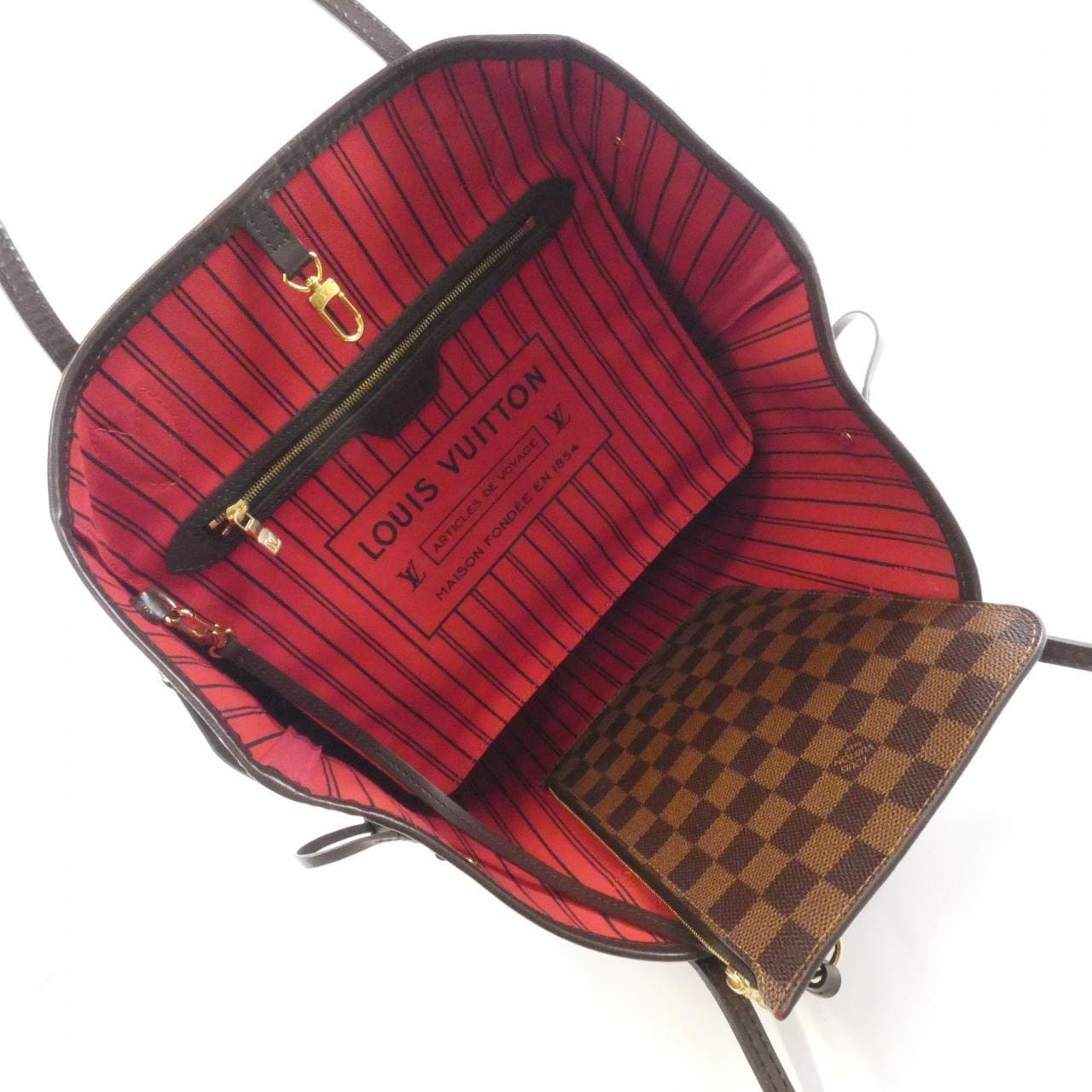 LOUIS VUITTON Neverfull N41358 Bag Damier Black Damier - Thumbnail 7