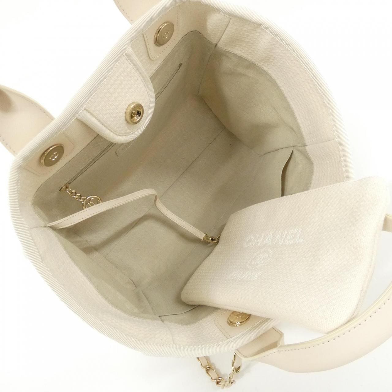 CHANEL Deauville AS3257 Bag Black Rank A - Thumbnail 9