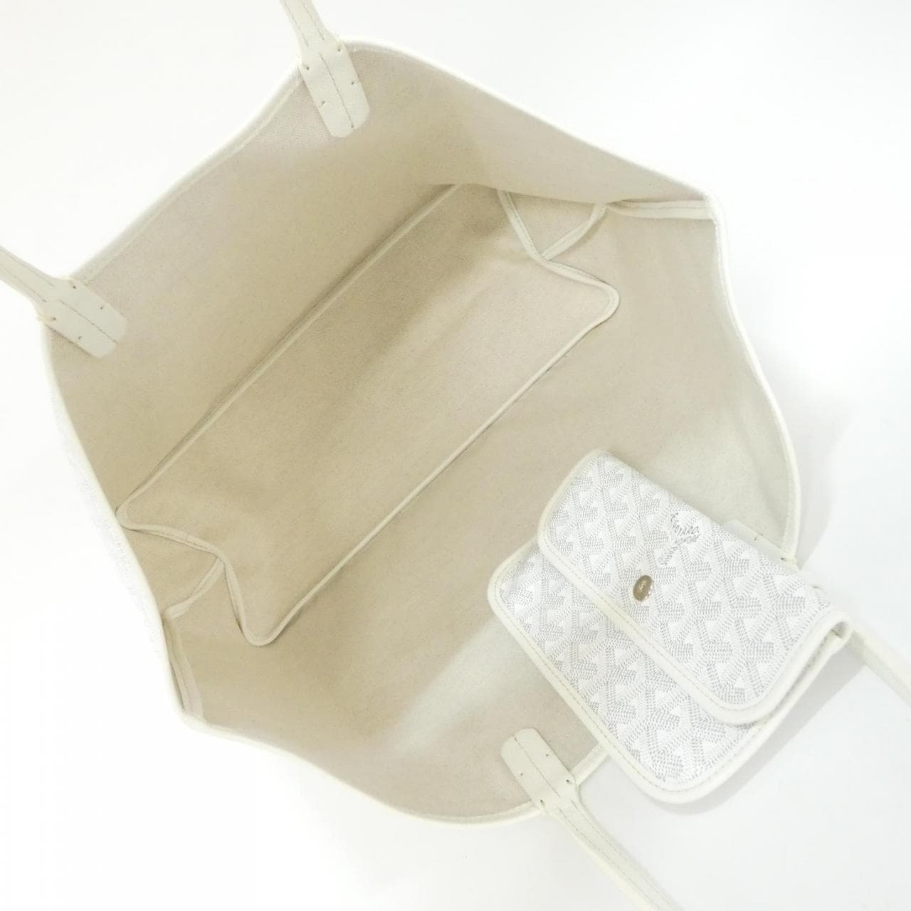 GOYARD Saint Louis AMA LOUIS PM Bag Canvas White Canvas - Thumbnail 8