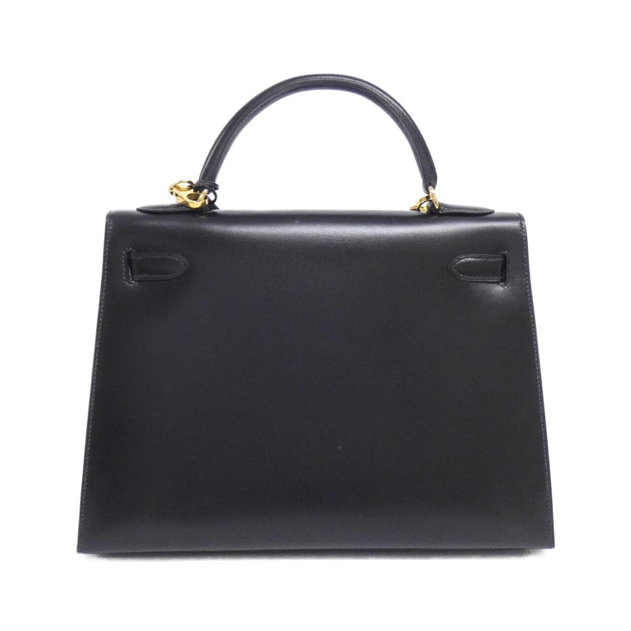 HERMES HERMÈS Kelly 001858CC Bag Box Calf Black Box Calf Leather - Thumbnail 2