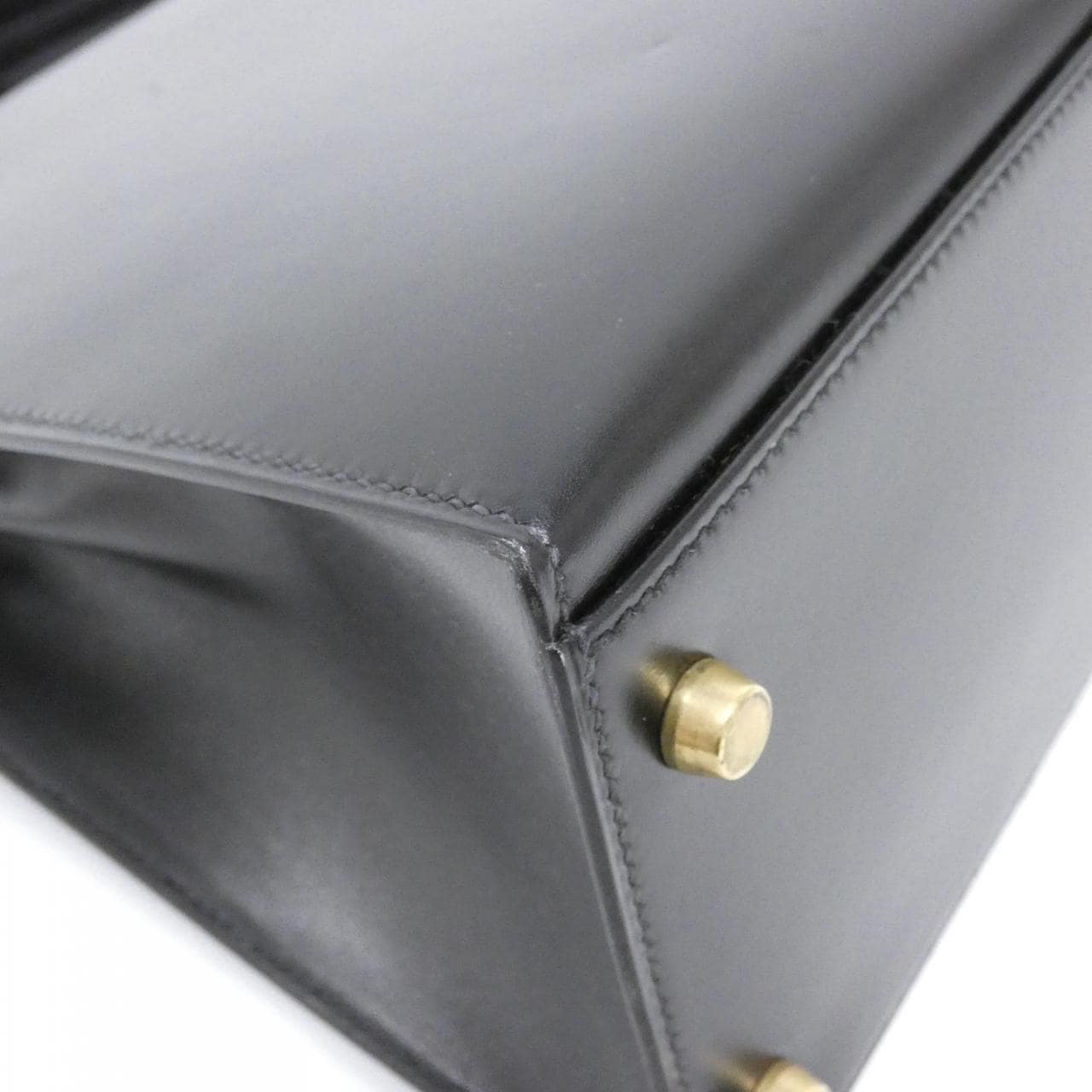 HERMES HERMÈS Kelly 001858CC Bag Box Calf Black Box Calf Leather - Thumbnail 3