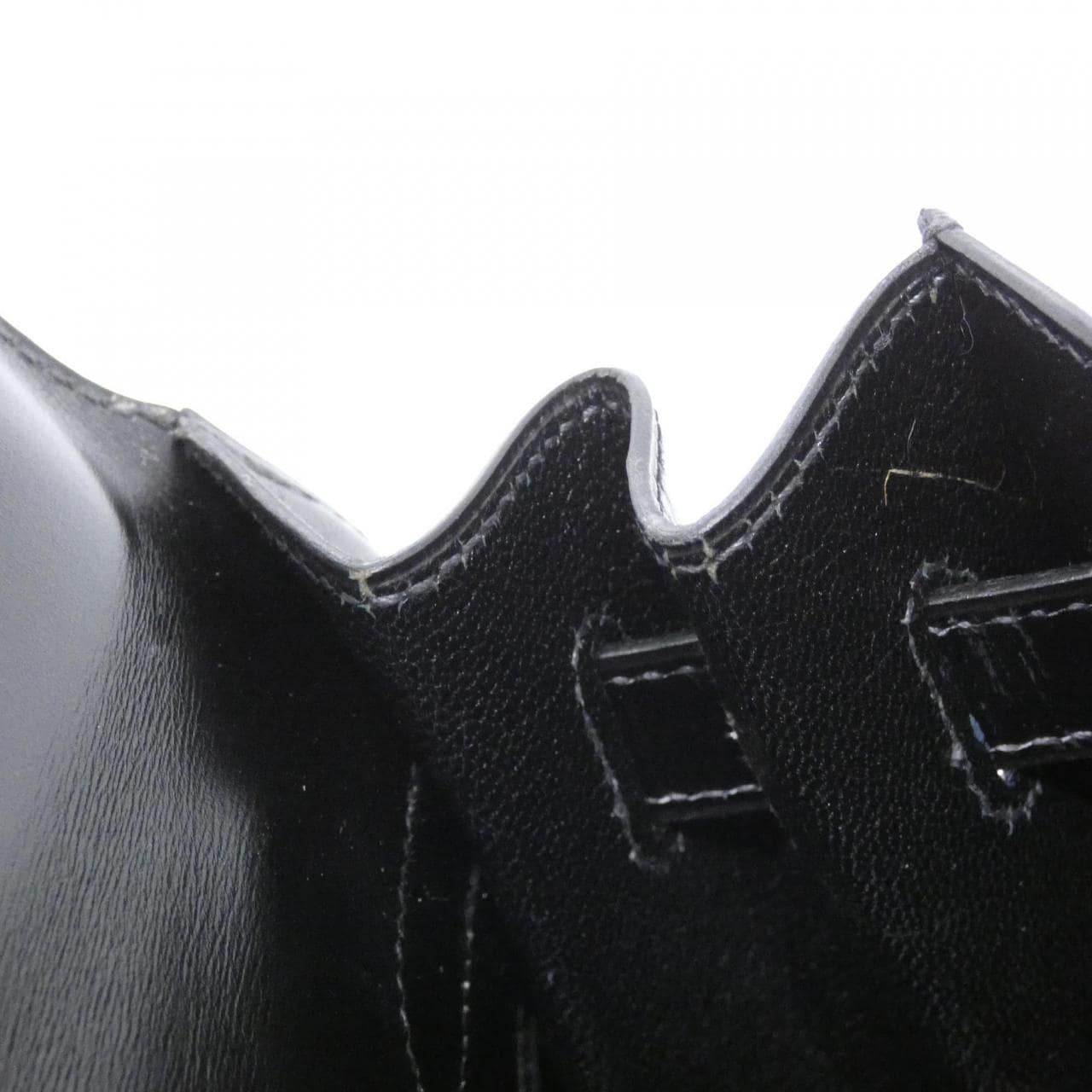 HERMES HERMÈS Kelly 001858CC Bag Box Calf Black Box Calf Leather - Thumbnail 9