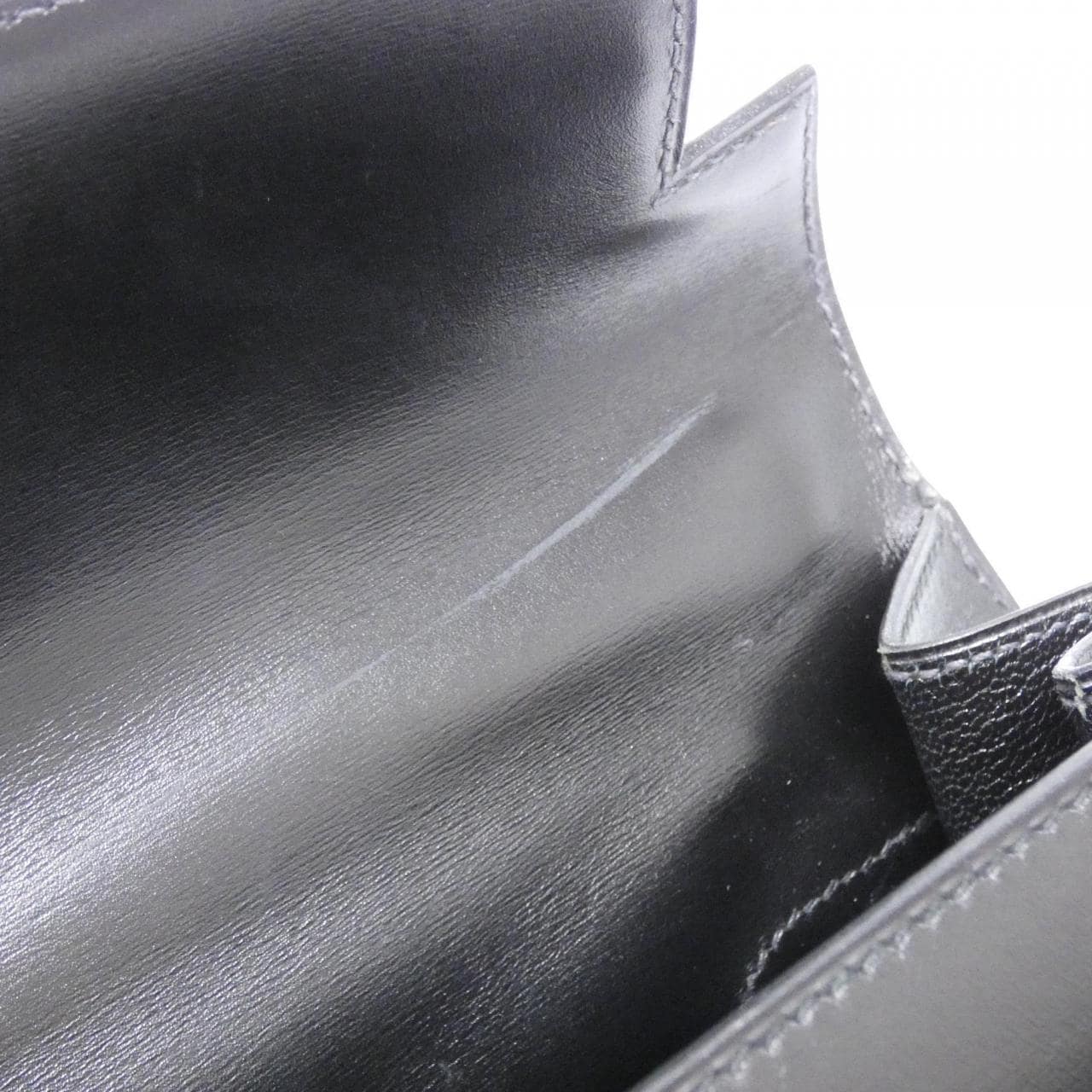 HERMES HERMÈS Kelly 001858CC Bag Box Calf Black Box Calf Leather - Thumbnail 10