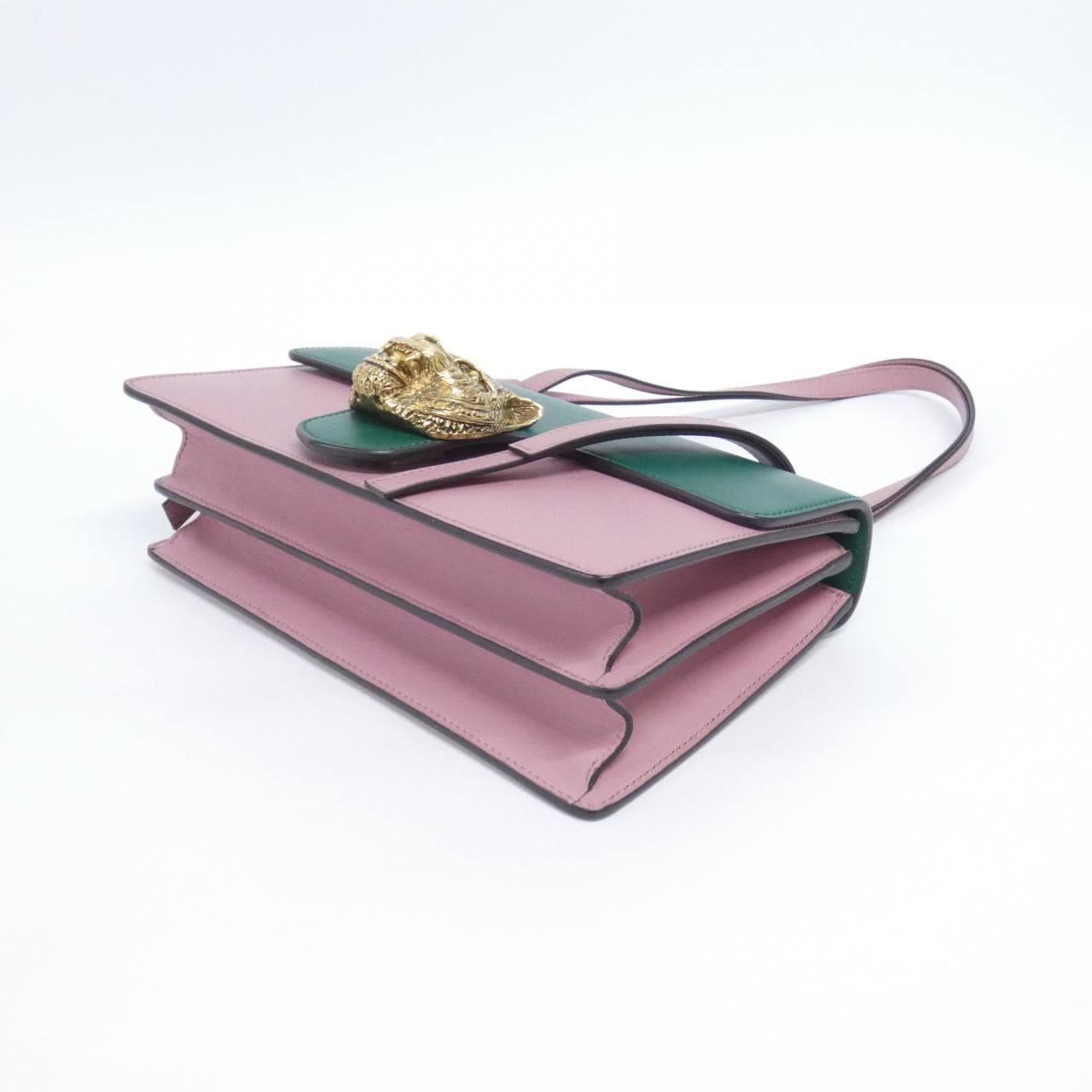 GUCCI 412007 Shoulder Bag Leather Green Leather - Thumbnail 3