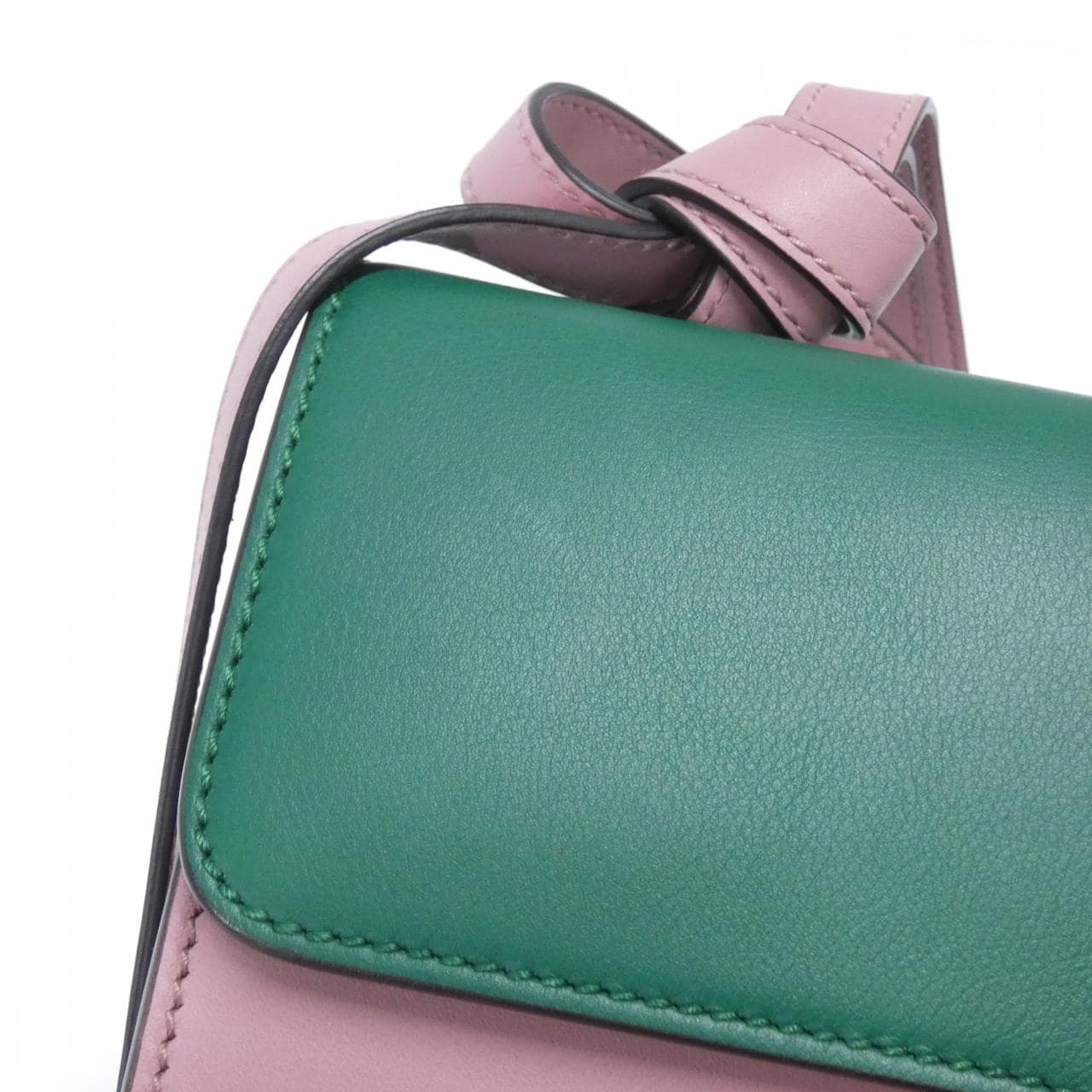 GUCCI 412007 Shoulder Bag Leather Green Leather - Thumbnail 5