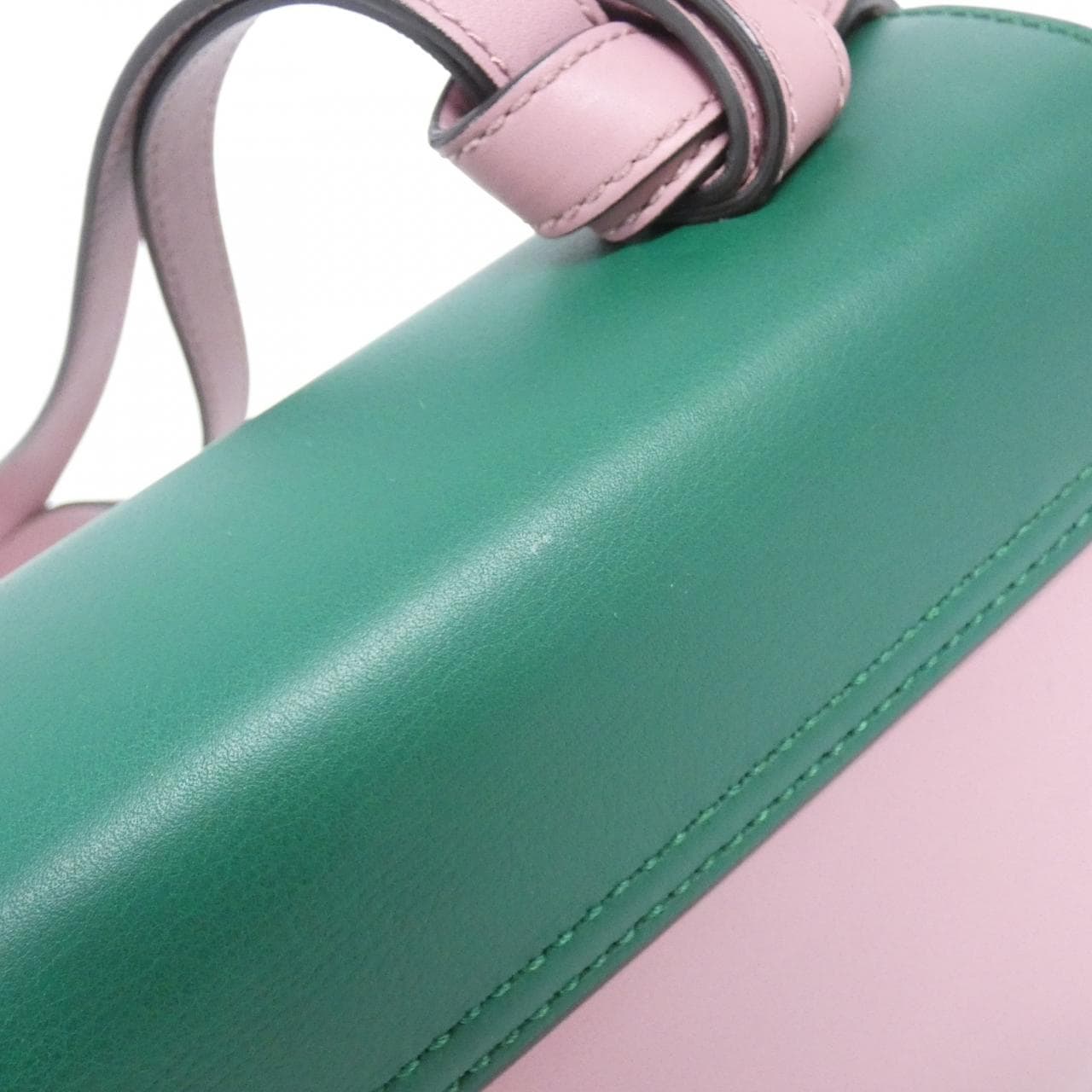 GUCCI 412007 Shoulder Bag Leather Green Leather - Thumbnail 6