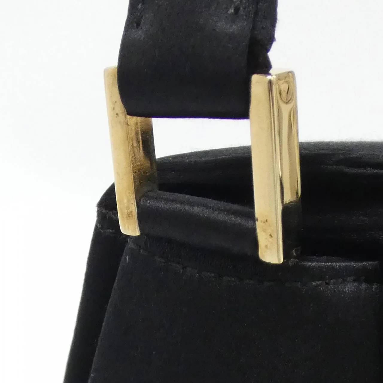 GUCCI 007 2440 Handbag Satin 黑色 緞面 中古品A - 縮圖 5