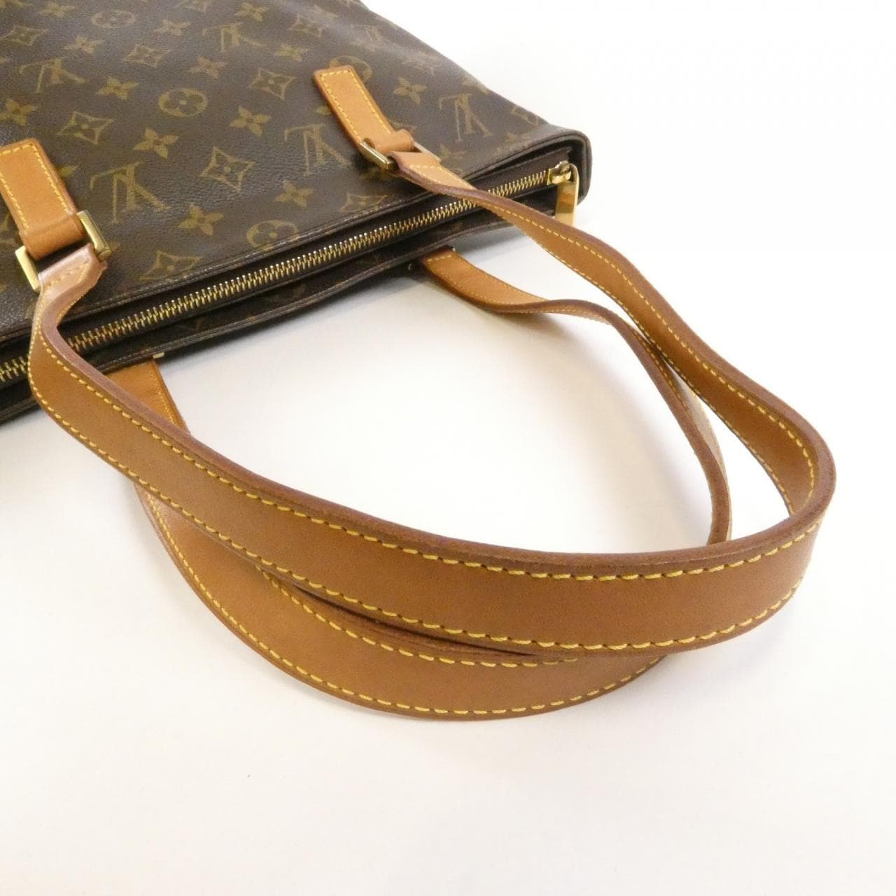 LOUIS VUITTON Caba Piano M51148 Handbag Monogram 黑色 Monogram 中古品B - 縮圖 7