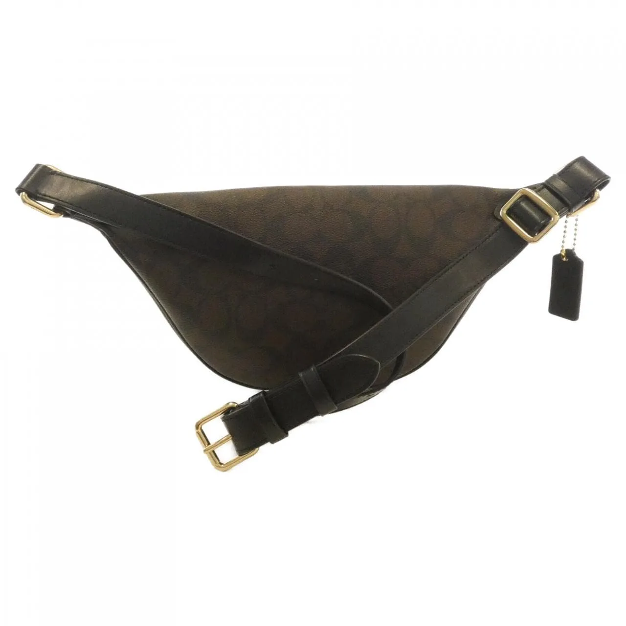 COACH F48740 Belt Canvas 棕色 帆布 中古品A - 縮圖 2