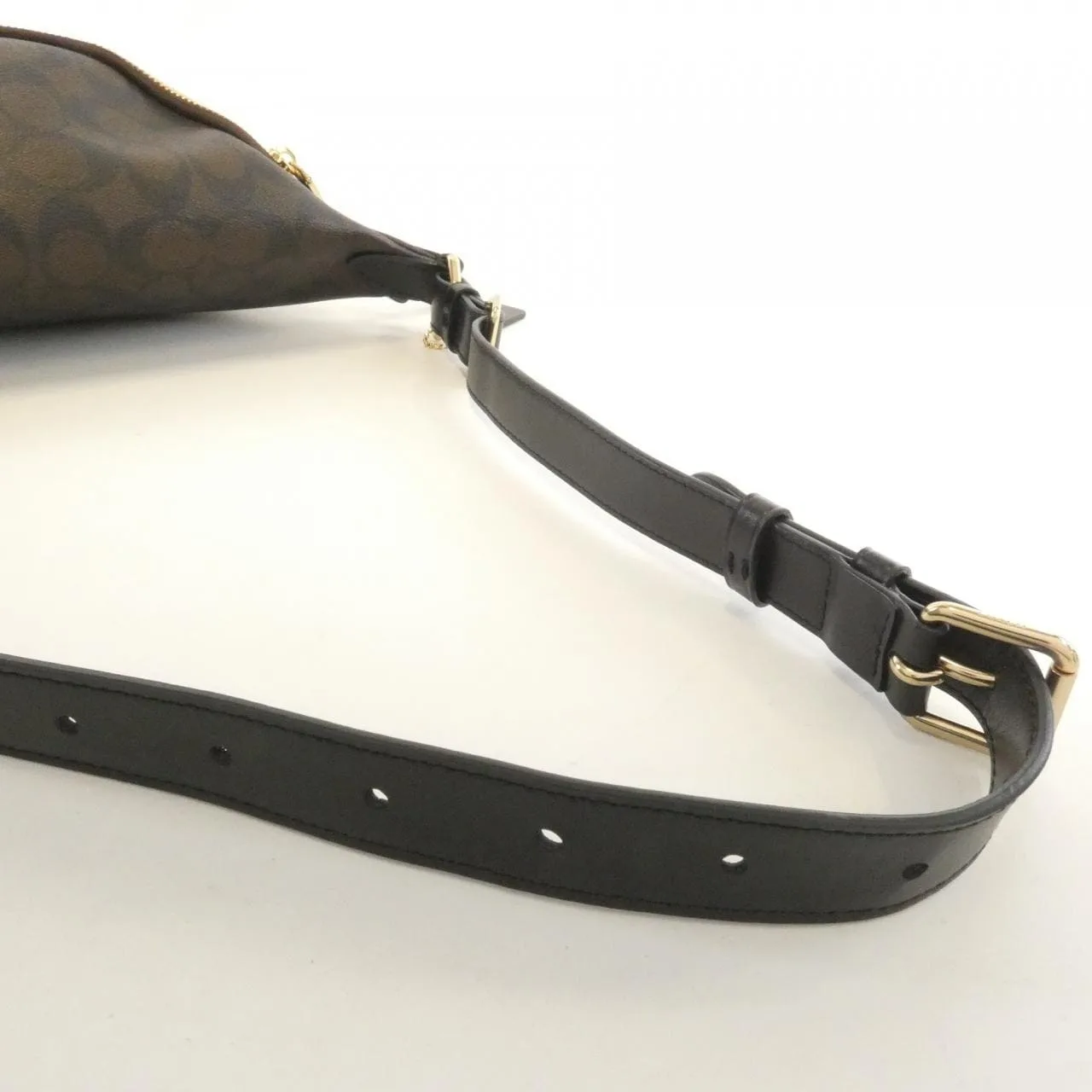 COACH F48740 Belt Canvas 棕色 帆布 中古品A - 縮圖 5