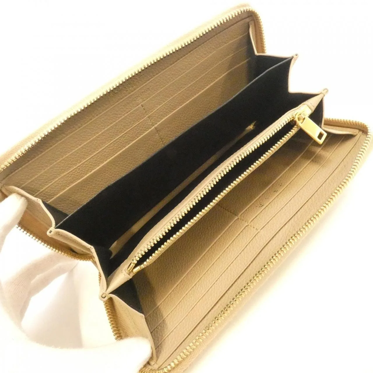 SAINT LAURENT 414570 B680J Wallet Beige Rank B - Thumbnail 7