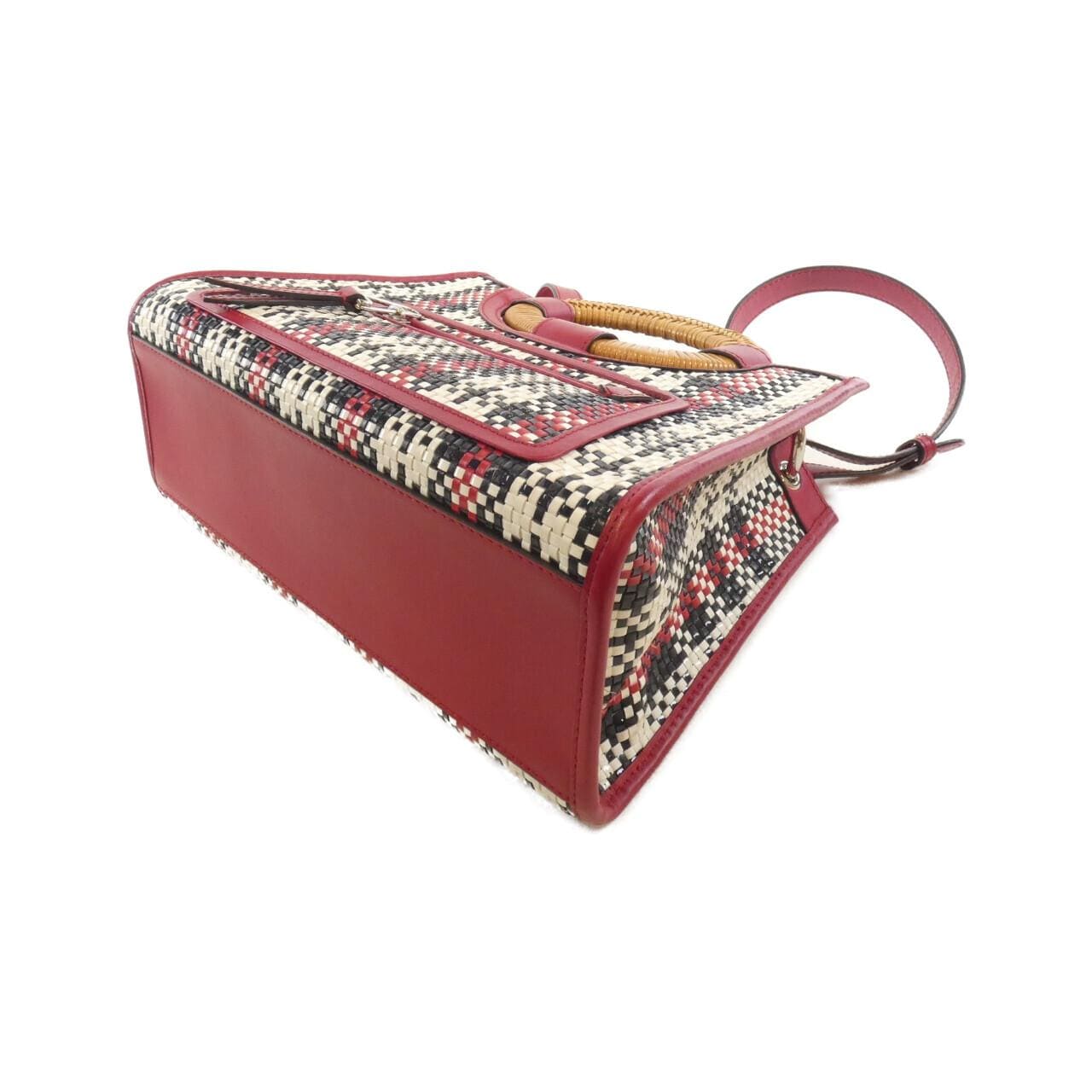 FENDI 8BH353 A3V1 Handbag Leather Black Leather - Thumbnail 3