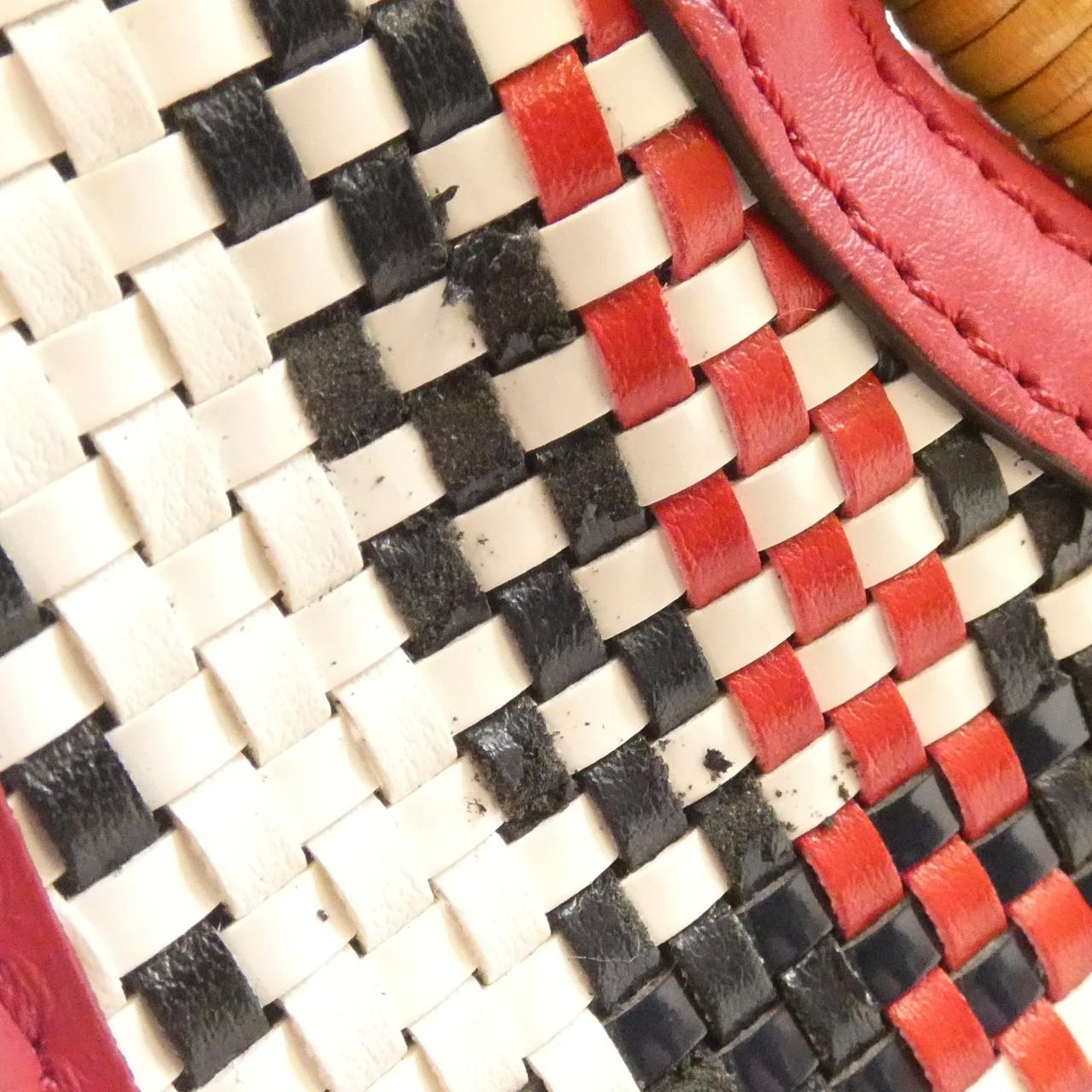 FENDI 8BH353 A3V1 Handbag Leather Black Leather - Thumbnail 6