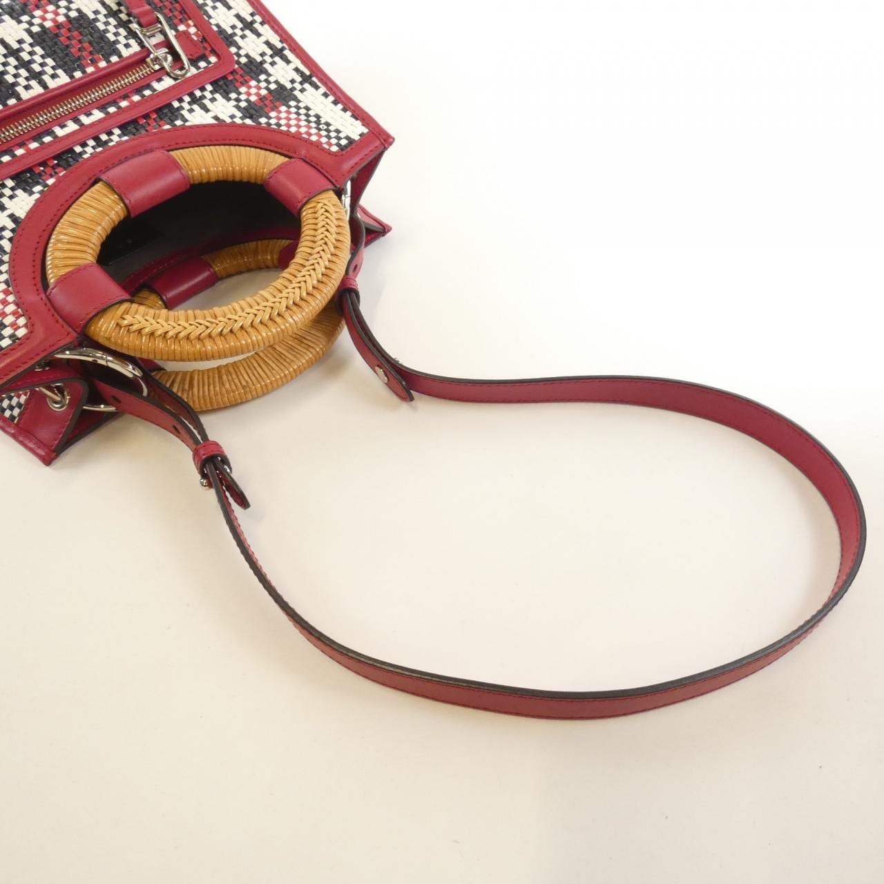 FENDI 8BH353 A3V1 Handbag Leather Black Leather - Thumbnail 7