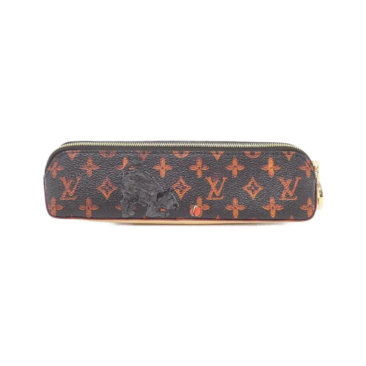 LOUIS VUITTON GI0357 Wallet Lambskin 棕色 羊皮 中古品A - 縮圖 2
