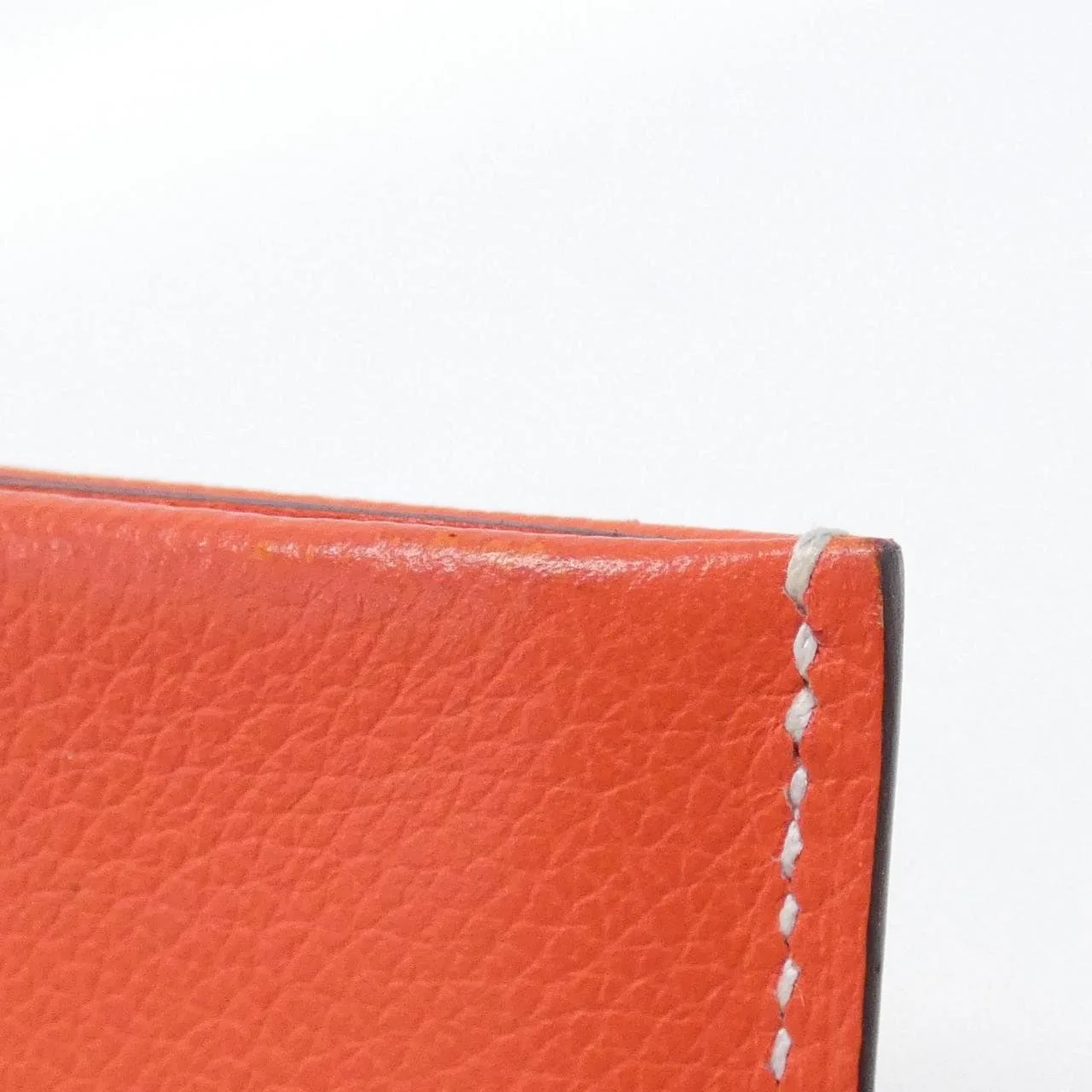 HERMES 084859CA Card Case 橙色 中古品A - 縮圖 3