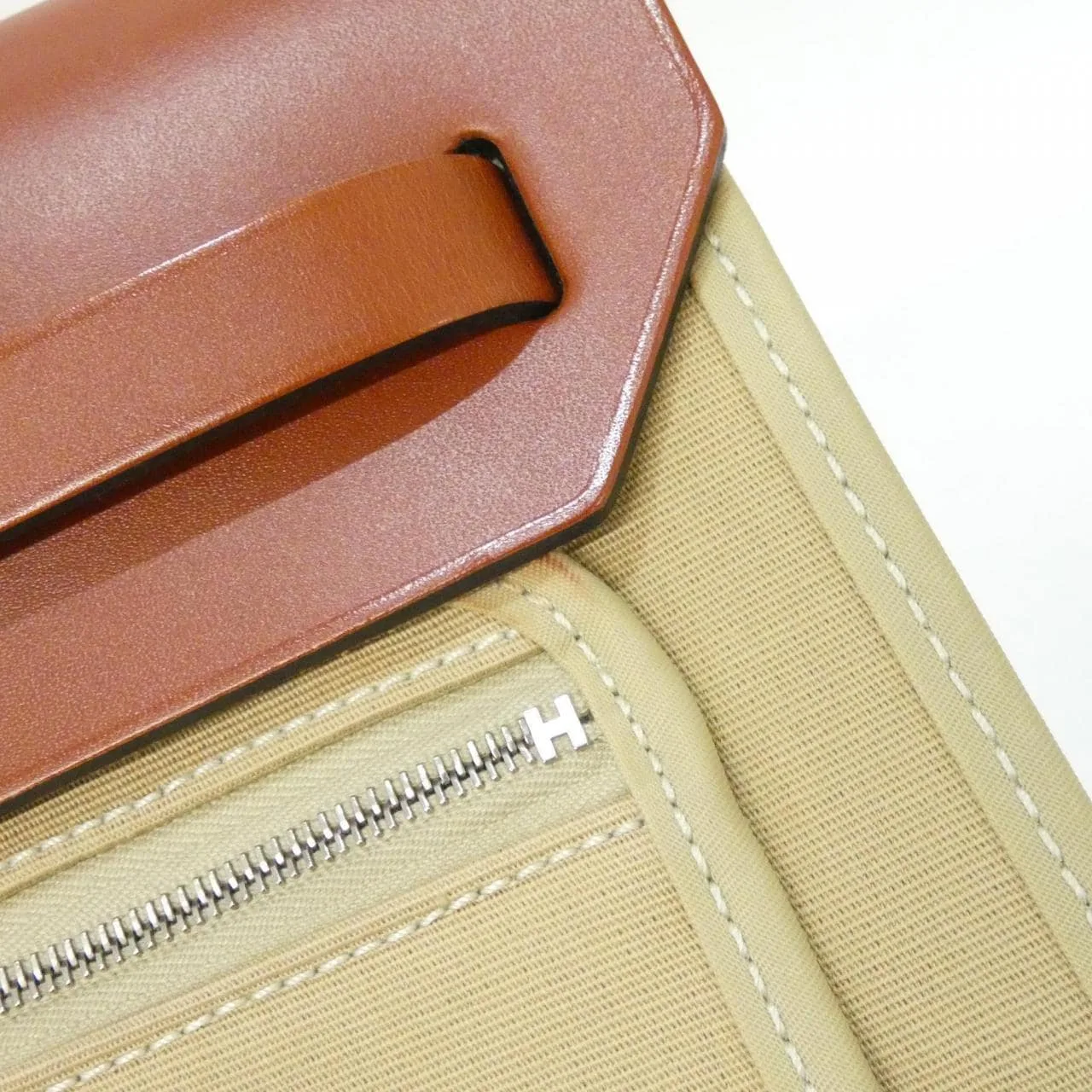 HERMES Herbag 060300CK Handbag Black Rank A - Thumbnail 5