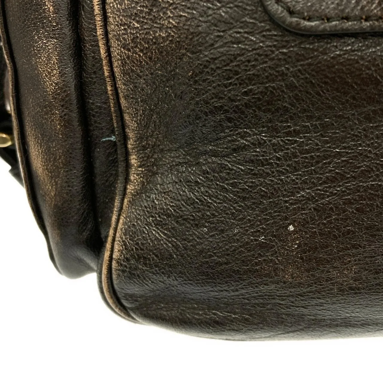 MIU MIU 5BB179 Handbag Leather 黑色 皮革 中古品A - 縮圖 4