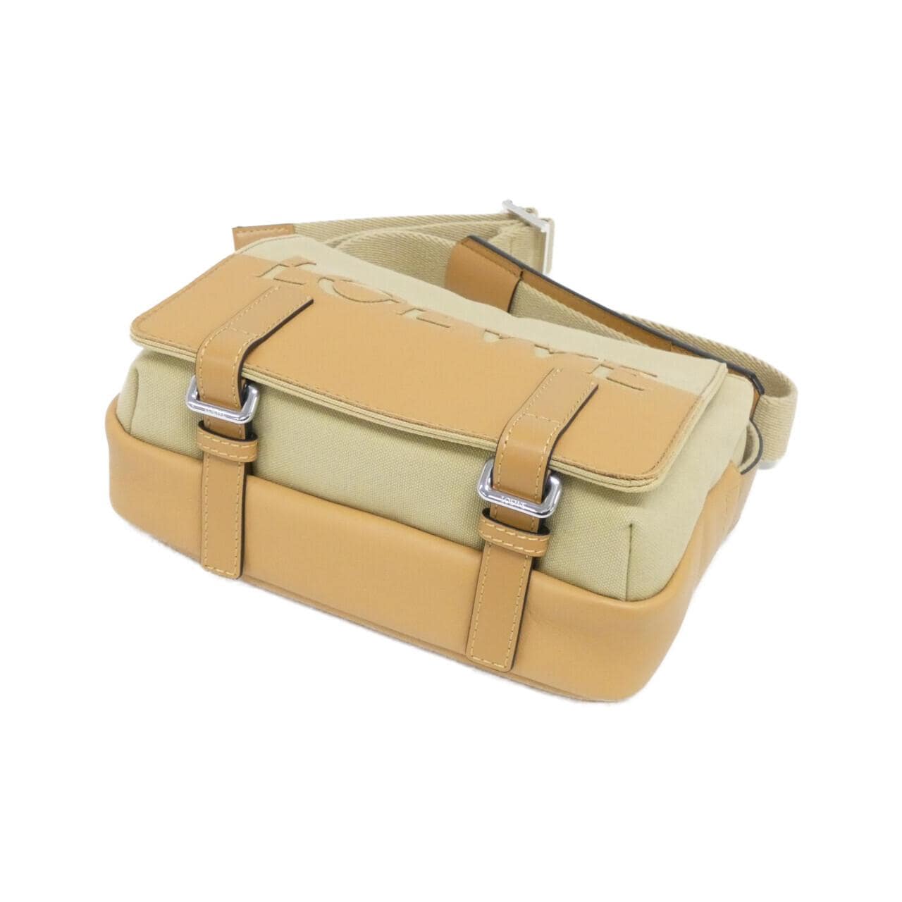 LOEWE B314A72X01 Shoulder Bag Canvas 黑色 帆布 中古品A - 縮圖 3