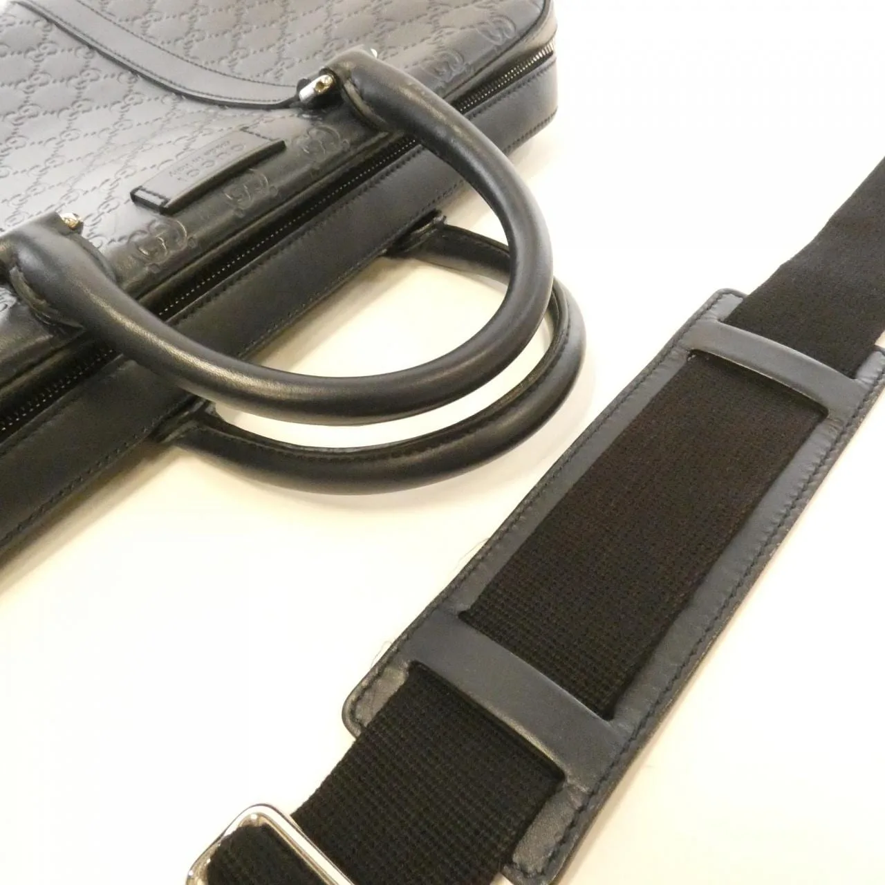 GUCCI 435322 CWCBN Handbag Leather Black Leather Rank B - Thumbnail 4