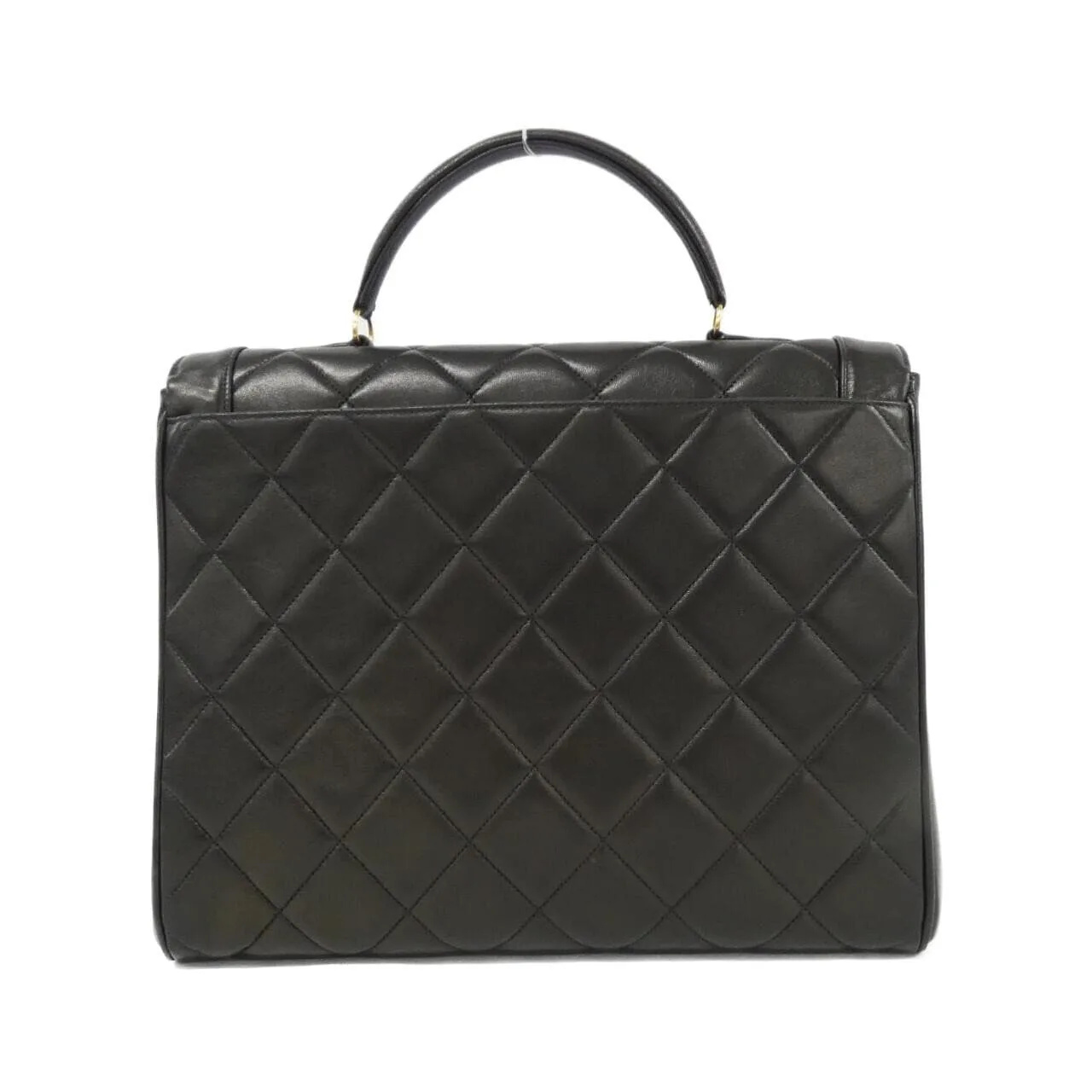 CHANEL Handbag Lambskin Black Lambskin Rank A - Thumbnail 2