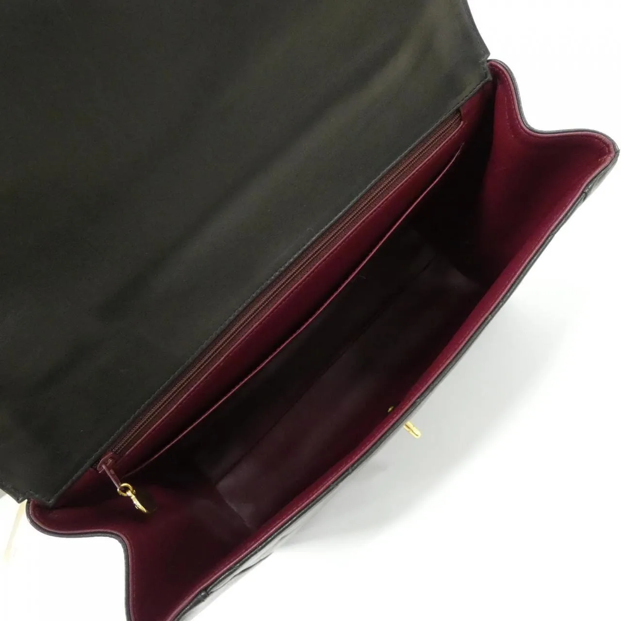 CHANEL Handbag Lambskin Black Lambskin Rank A - Thumbnail 7