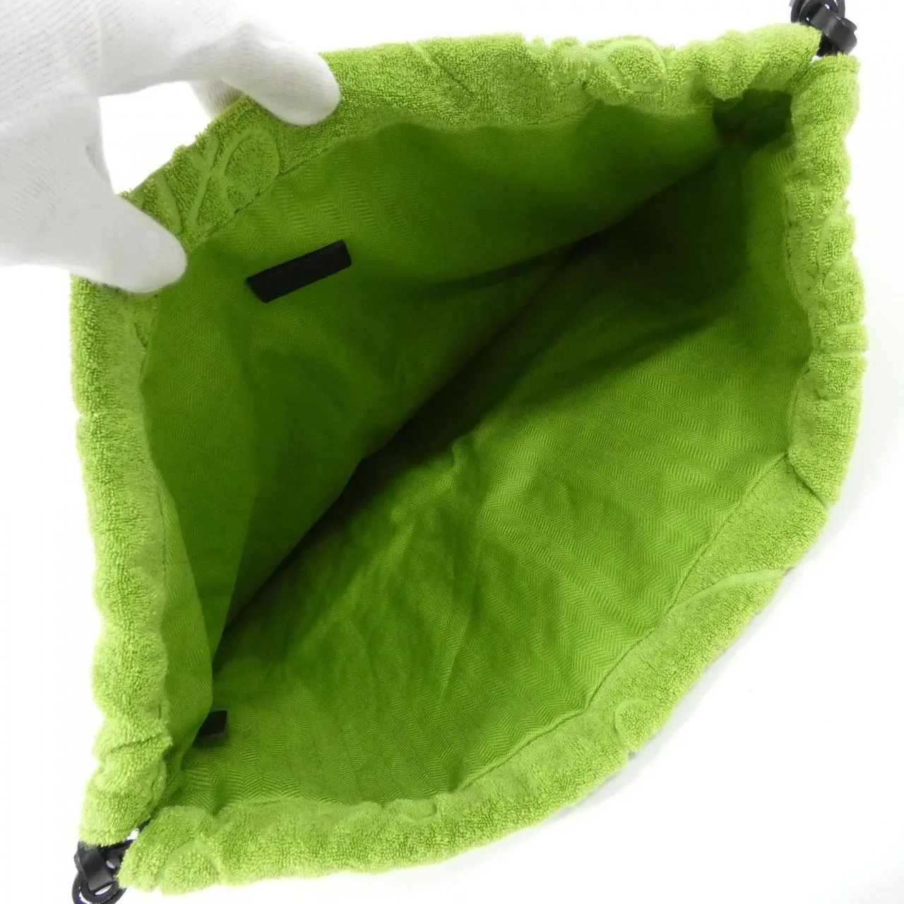 LOEWE C822Q29X01 Pouch Cotton Black Cotton Rank A - Thumbnail 7