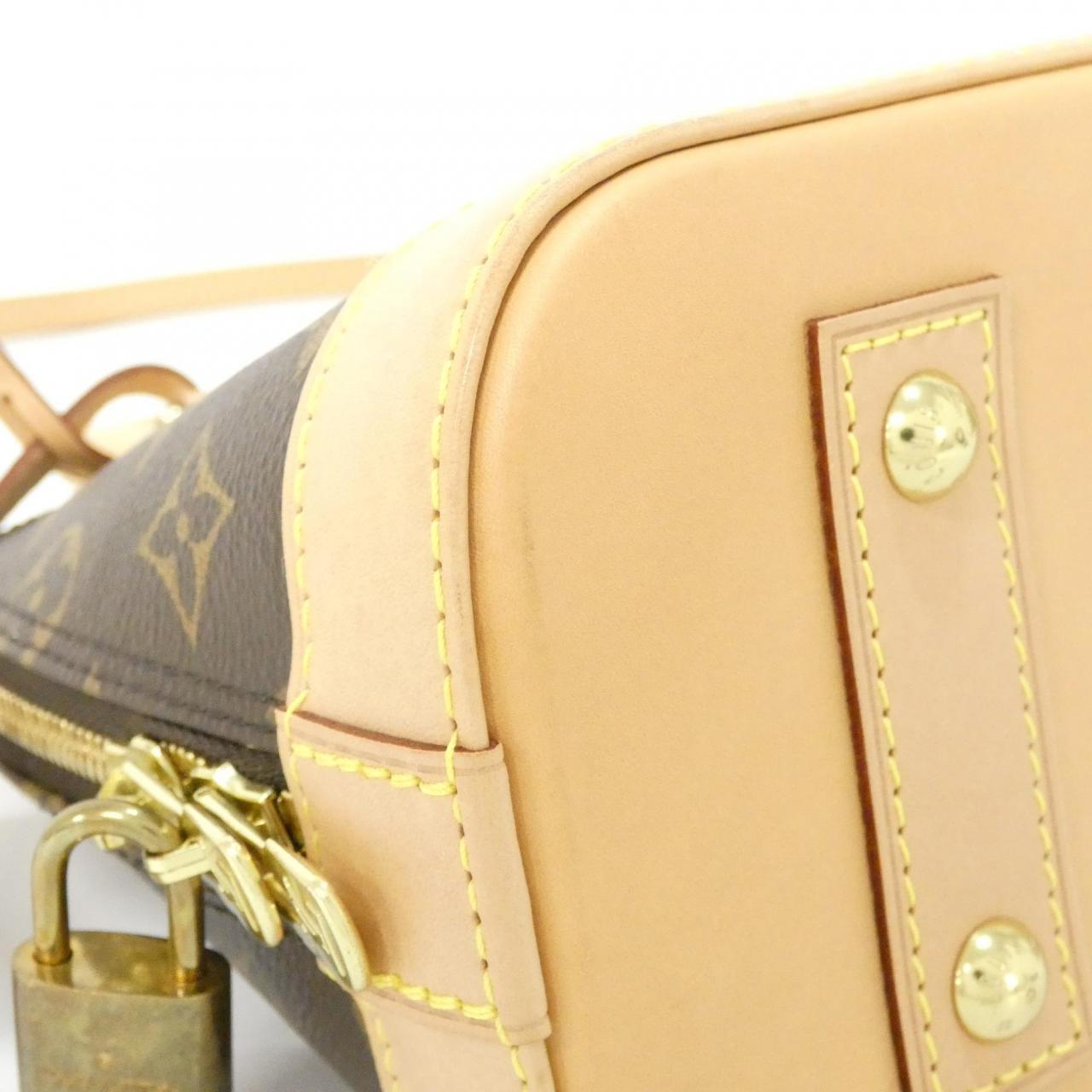 LOUIS VUITTON Alma M53152 Bag Monogram 黑色 Monogram 中古品A - 縮圖 2