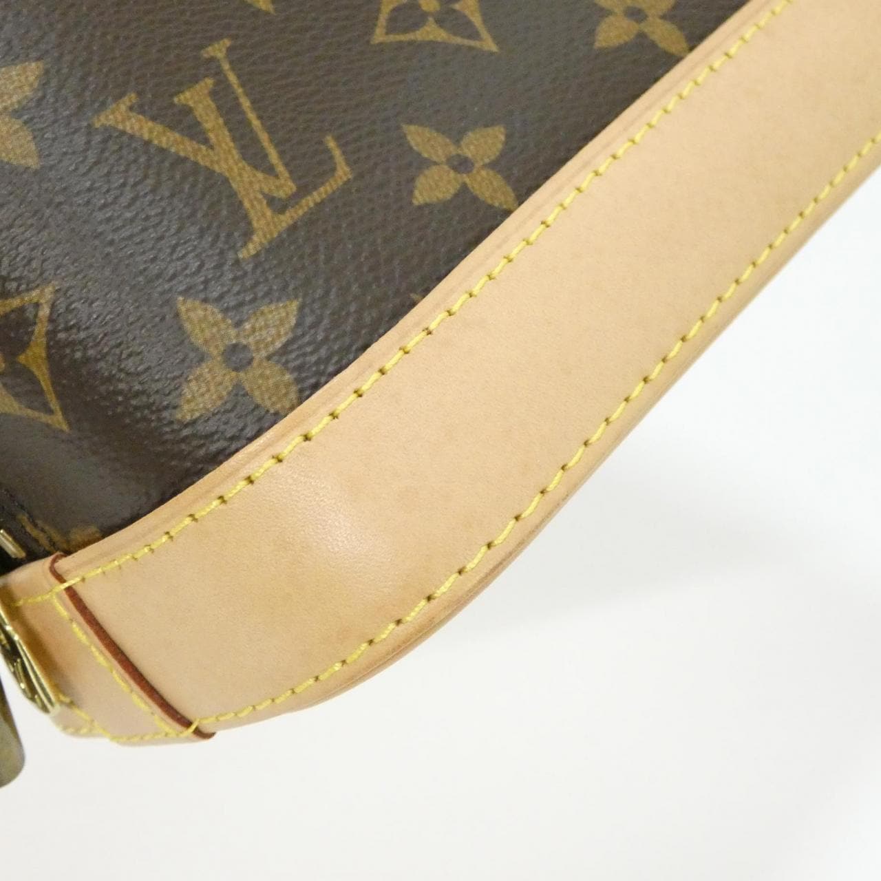 LOUIS VUITTON Alma M53152 Bag Monogram 黑色 Monogram 中古品A - 縮圖 3
