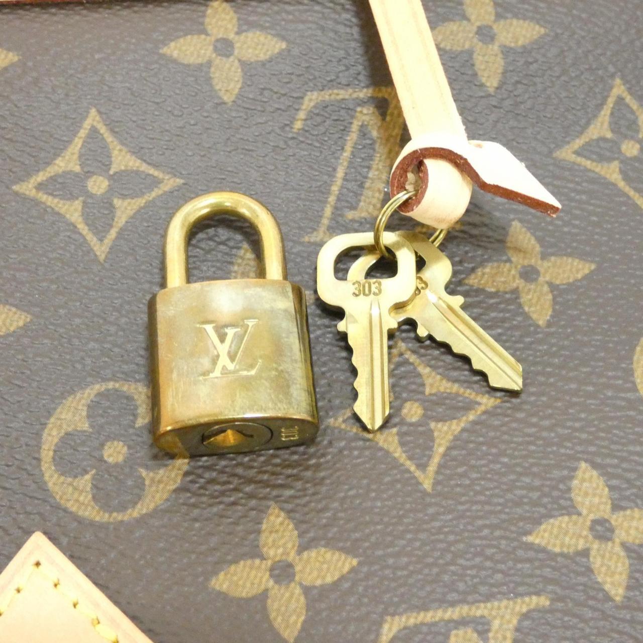 LOUIS VUITTON Alma M53152 Bag Monogram 黑色 Monogram 中古品A - 縮圖 5