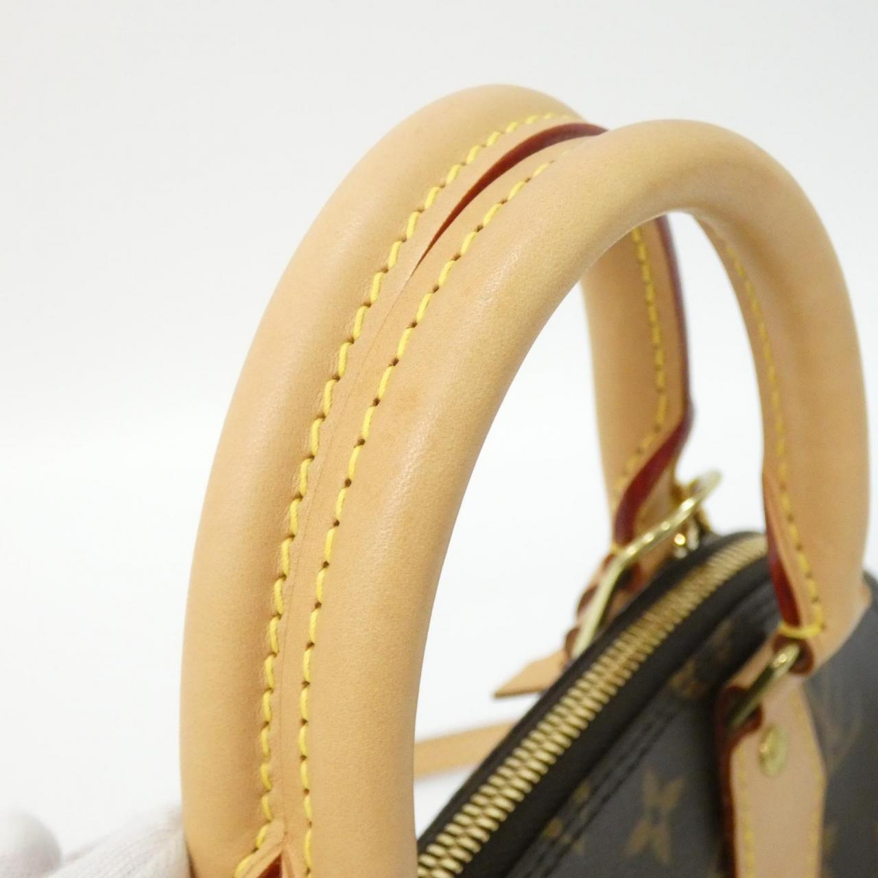 LOUIS VUITTON Alma M53152 Bag Monogram 黑色 Monogram 中古品A - 縮圖 6