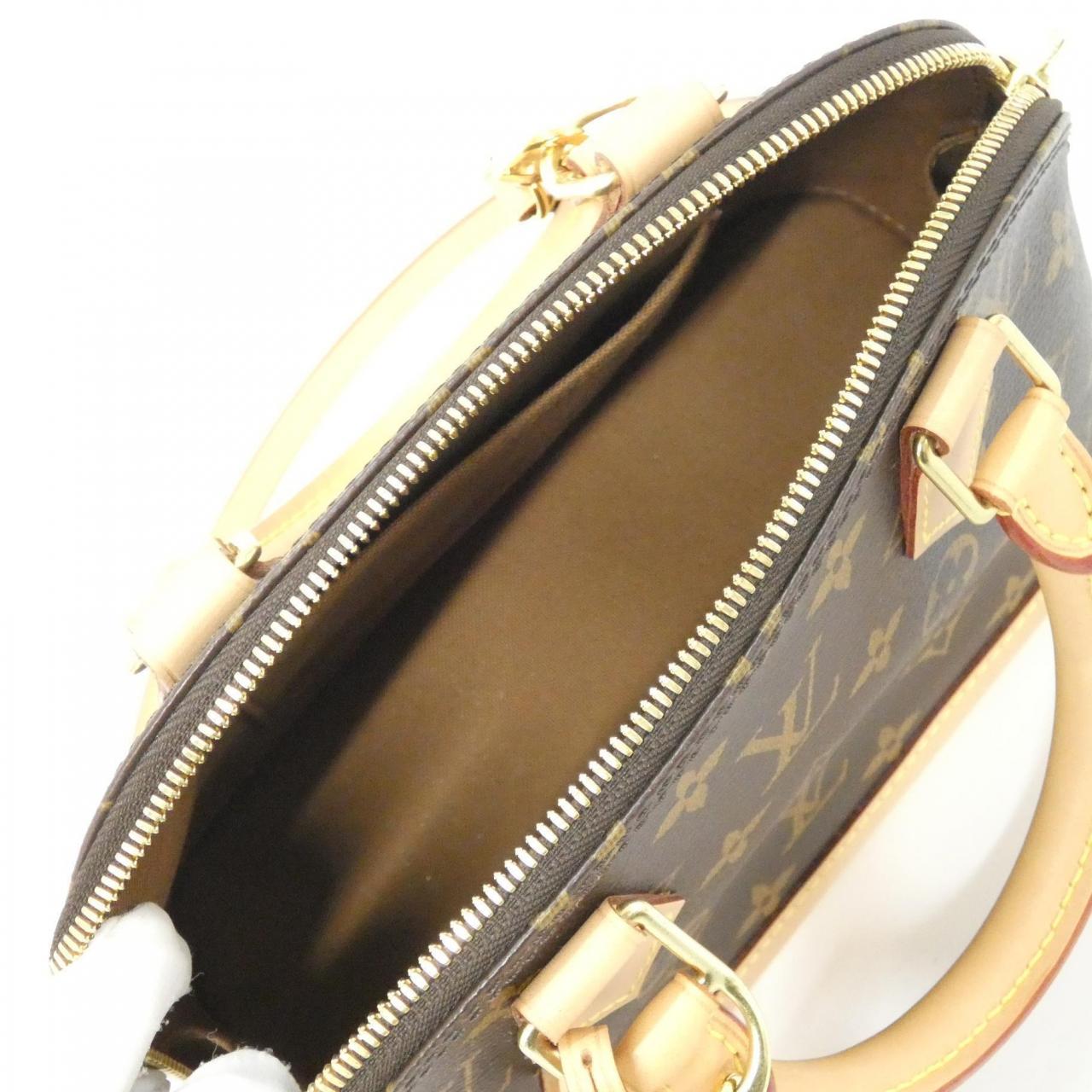 LOUIS VUITTON Alma M53152 Bag Monogram 黑色 Monogram 中古品A - 縮圖 7