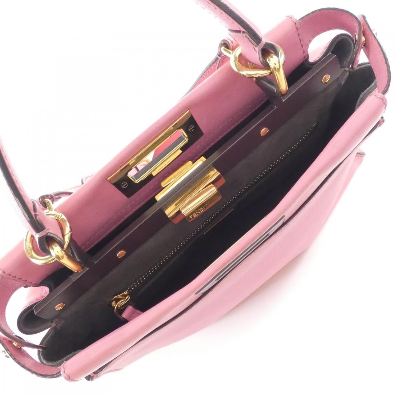 FENDI Peekaboo 8BN290 3ZM Bag Pink - Thumbnail 10