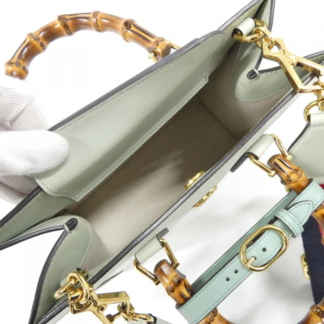 GUCCI 702721 FACPO Bag Leather 黑色 皮革 中古品A - 縮圖 10