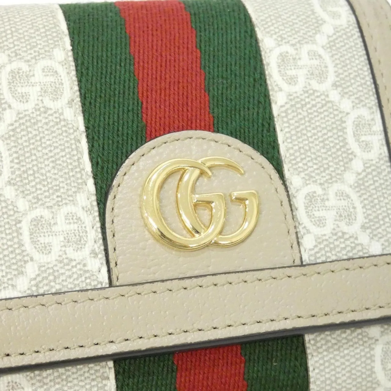 GUCCI 598662 UULAG Wallet Canvas 黑色 帆布 中古品A - 縮圖 5