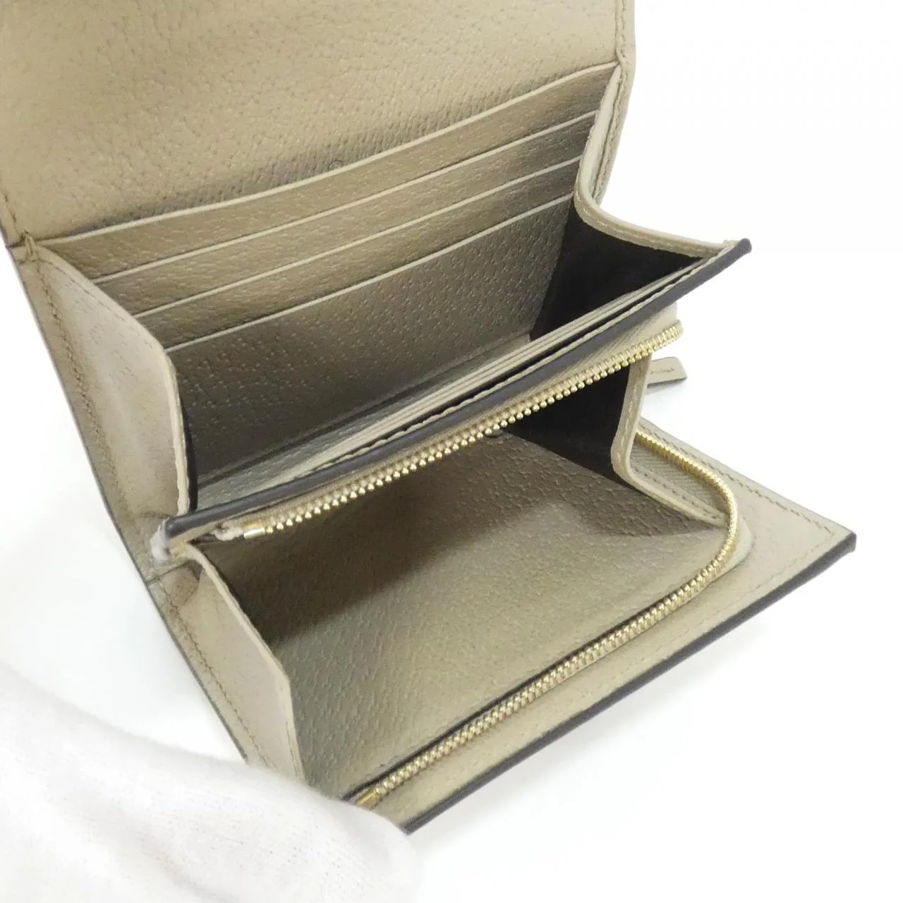 GUCCI 598662 UULAG Wallet Canvas 黑色 帆布 中古品A - 縮圖 6