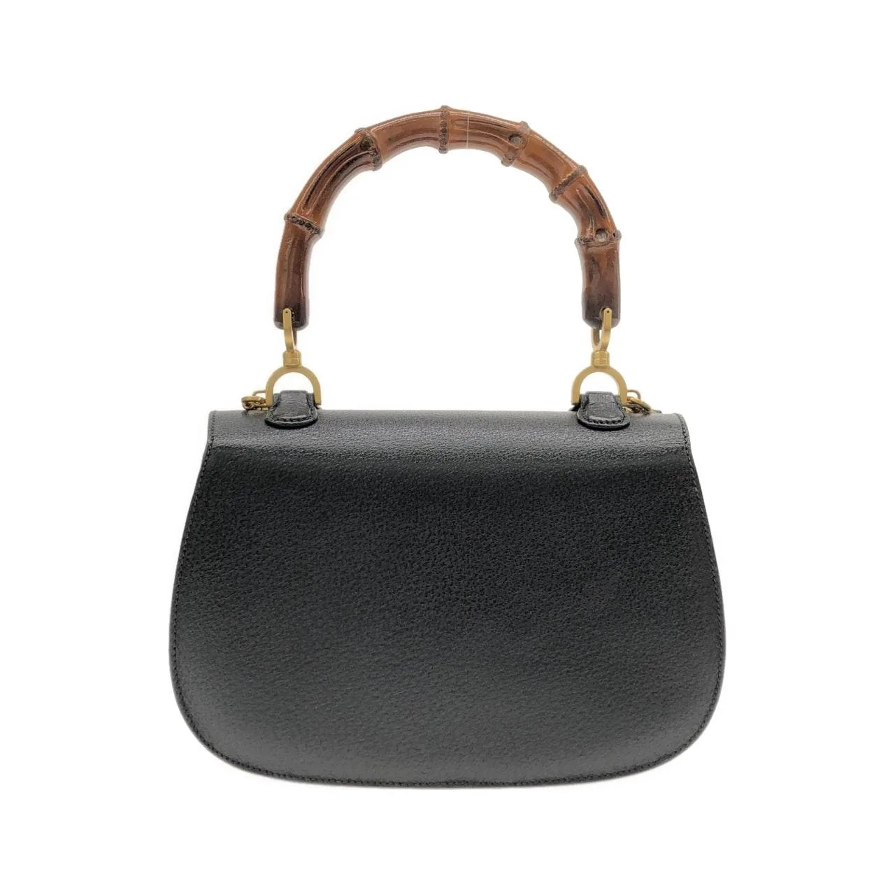 GUCCI 000 1227 Handbag Leather 黑色 皮革 中古品A - 縮圖 2