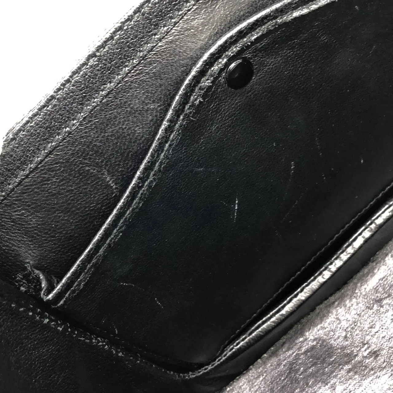 GUCCI 000 1227 Handbag Leather 黑色 皮革 中古品A - 縮圖 9