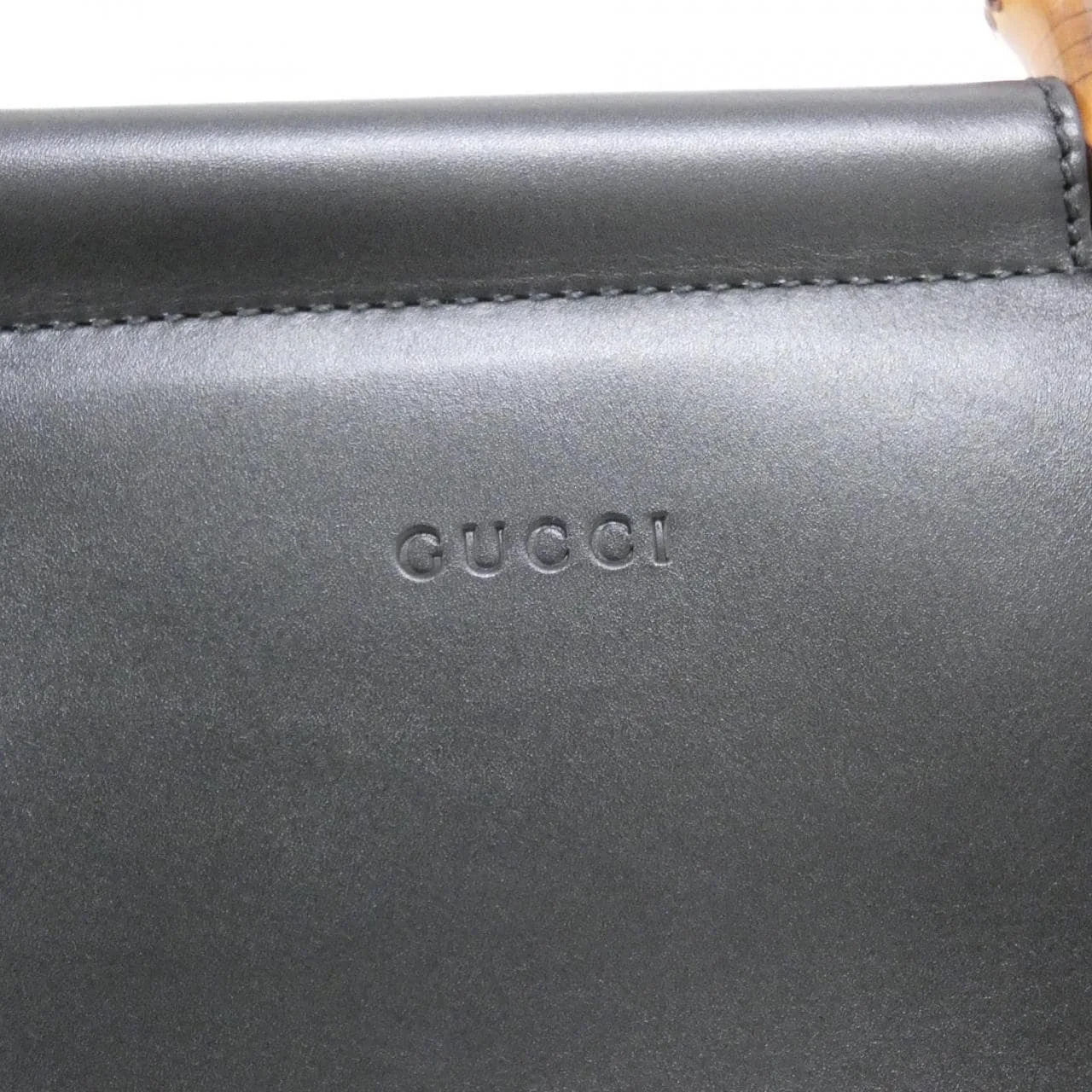 GUCCI 453767 DVU0G Handbag Leather 黑色 皮革 中古品A - 縮圖 7