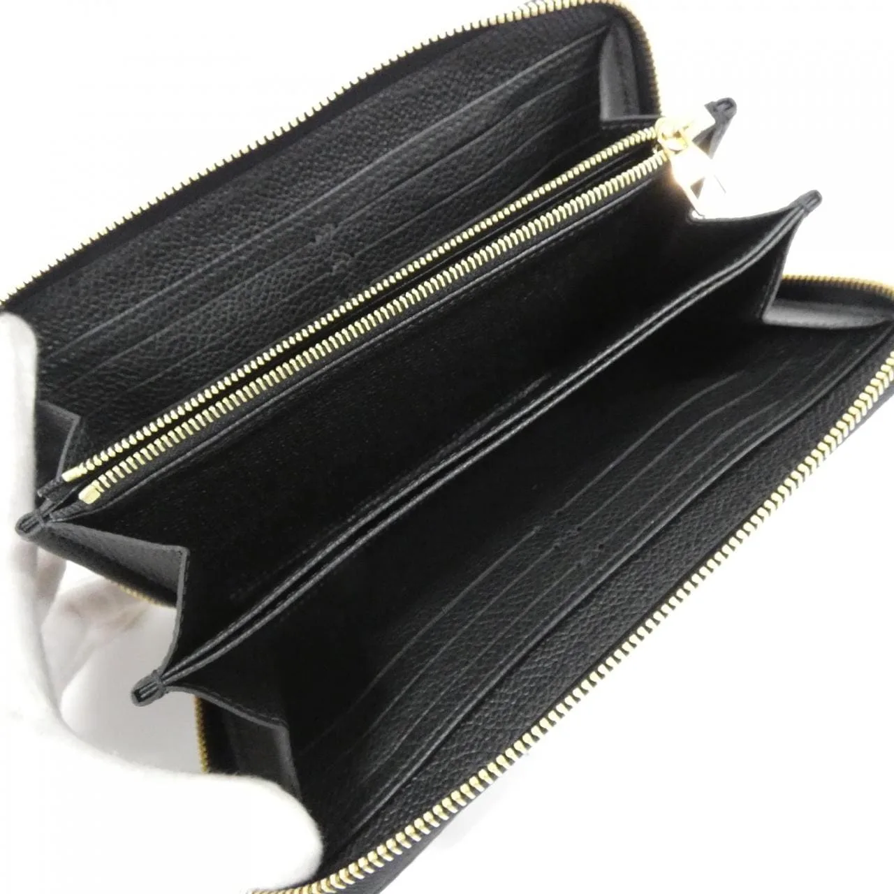 LOUIS VUITTON M61864 Wallet Monogram 黑色 Monogram 中古品A - 縮圖 4