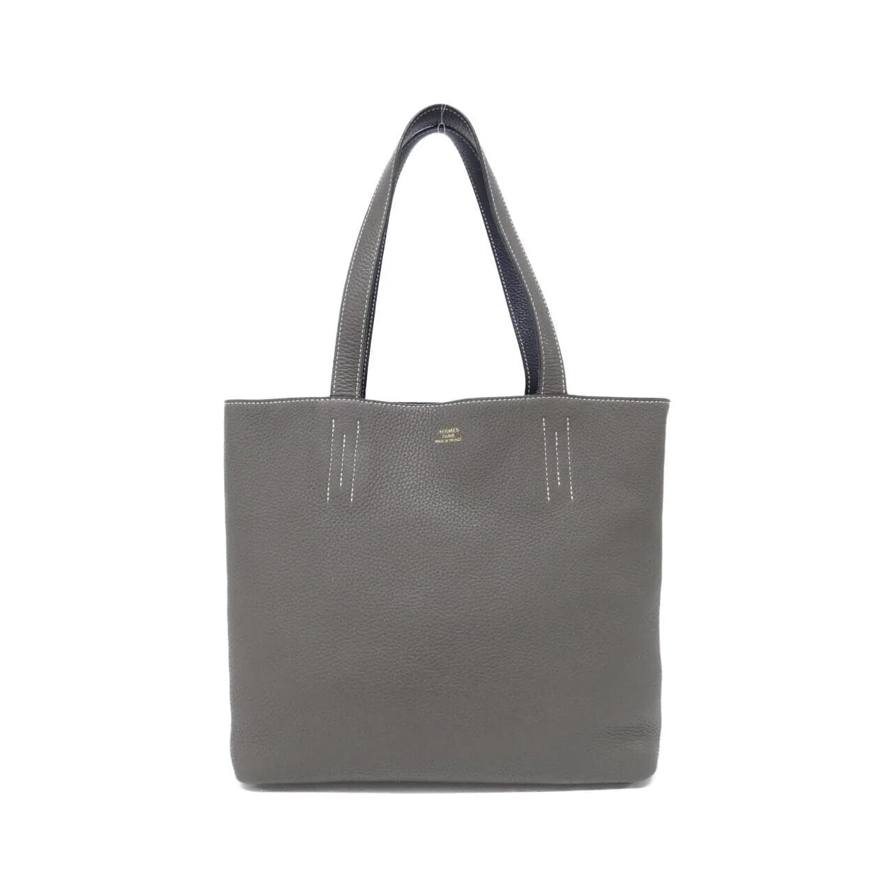 HERMES 071237CA Handbag Clemence Blue