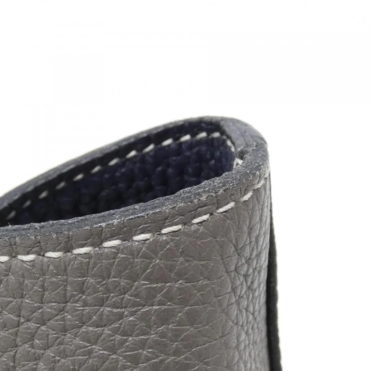 HERMES 071237CA Handbag Clemence 藍色 Clemence 皮 中古品A - 縮圖 4