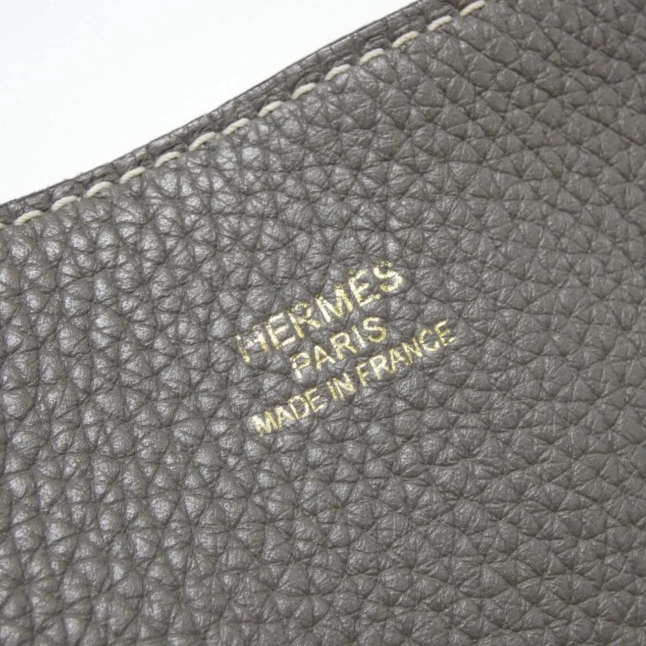 HERMES 071237CA Handbag Clemence 藍色 Clemence 皮 中古品A - 縮圖 5