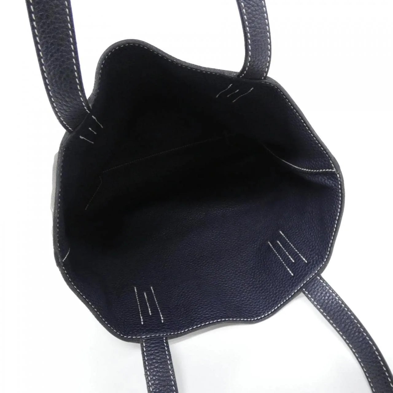 HERMES 071237CA Handbag Clemence 藍色 Clemence 皮 中古品A - 縮圖 7