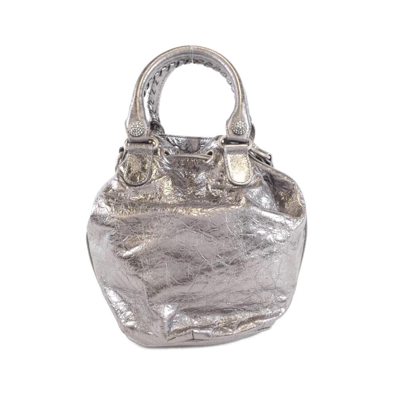 BALENCIAGA Le Cagole 702432 Bag Leather 黑色 皮革 中古品A - 縮圖 2